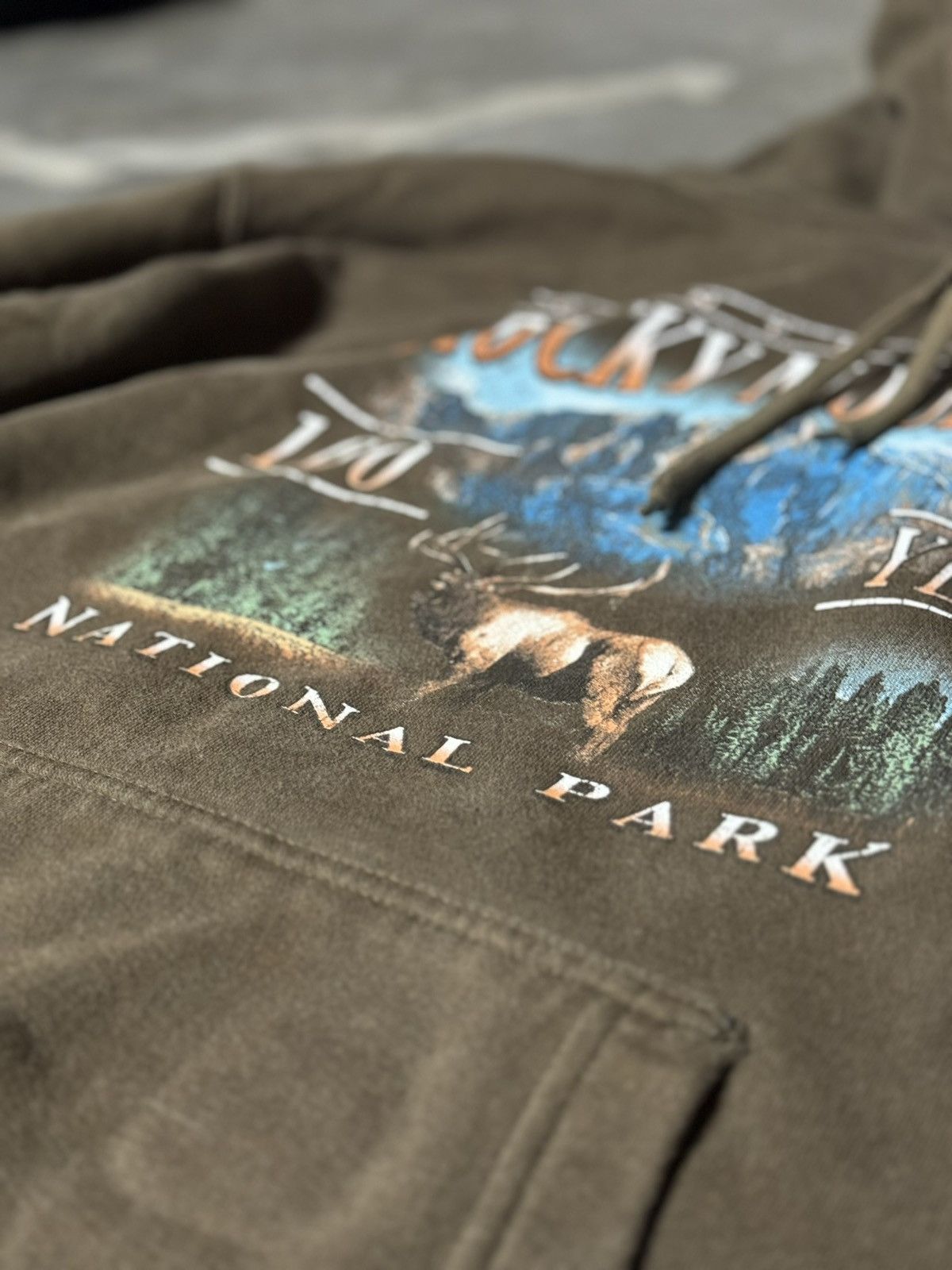 Other × Vintage Vintage Brown Rocky Mountain National Park hoodie Size US XL / EU 56 / 4 - 2 Thumbnail