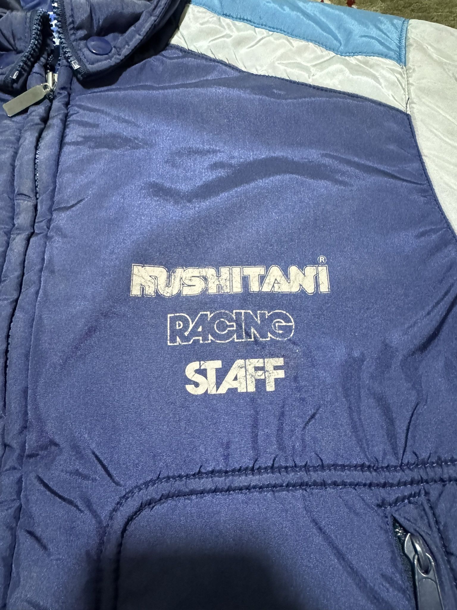 Japanese Brand × Sports Specialties Vintage Kushitani Hamamatsu Racing Staff Jacket Sun Faded Size US L / EU 52-54 / 3 - 3 Thumbnail