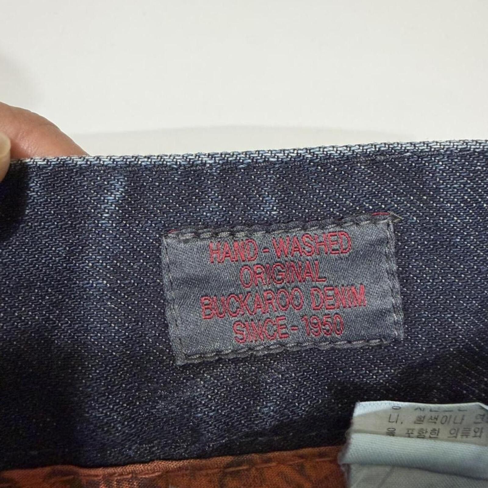 True Religion Vintage Buckaroo y2k ripped look relaxed fit denim jeans Size US 33 - 7 Thumbnail