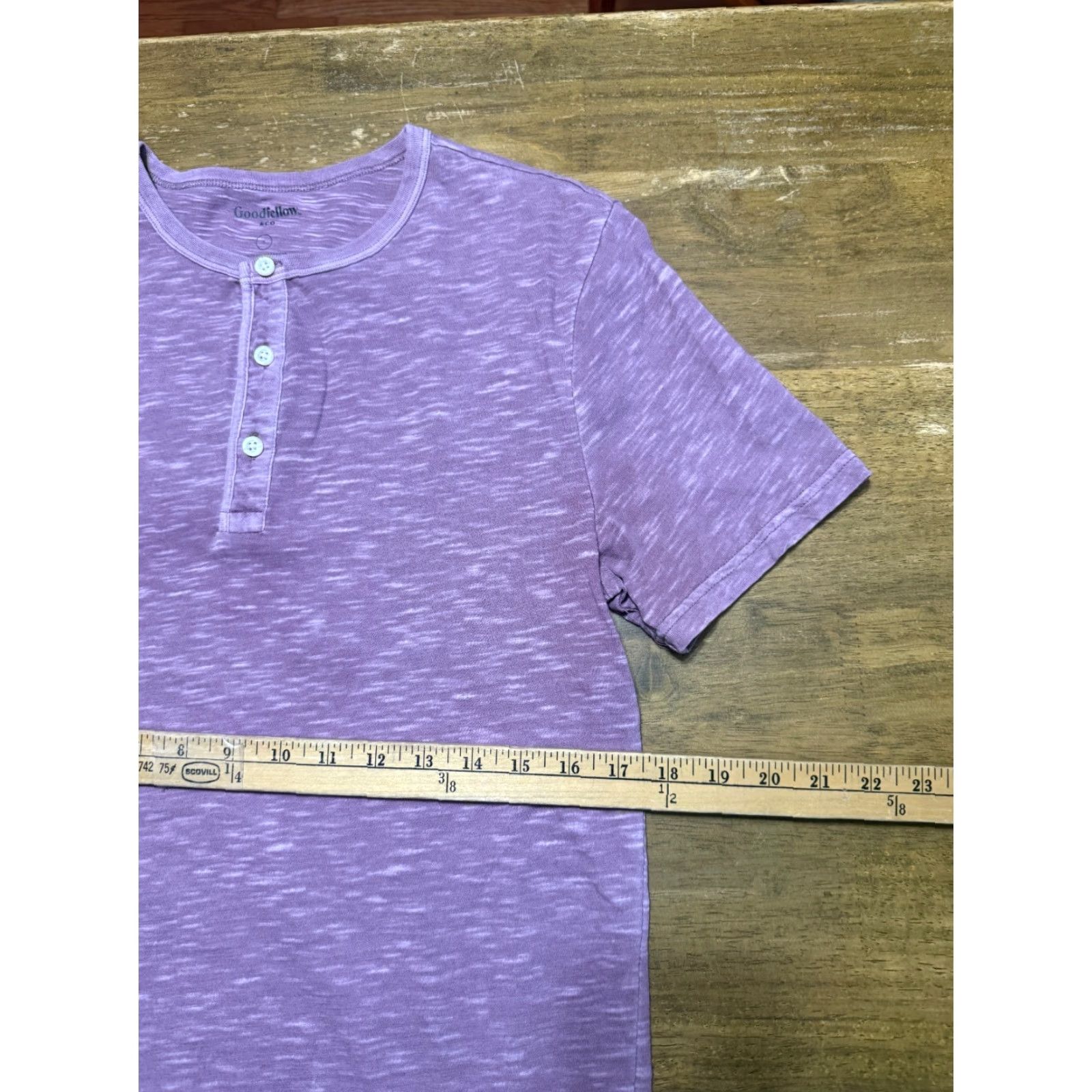 Vintage Goodfellow & Co Shirt Men S Purple Short Sleeve Henley 1/4 Button T-Shirt Regular Size Small Size US S / EU 44-46 / 1 - 6 Thumbnail