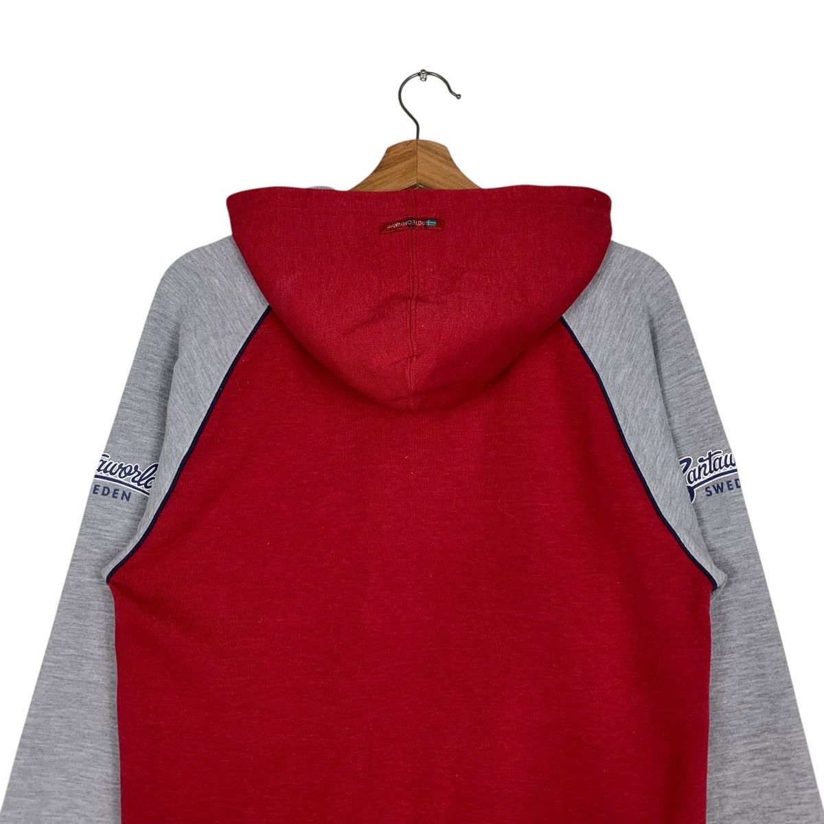 Japanese Brand SANTAWORLD Graphics Printed Hoodies Sweatshirt #1483-C67 Size US L / EU 52-54 / 3 - 8 Thumbnail