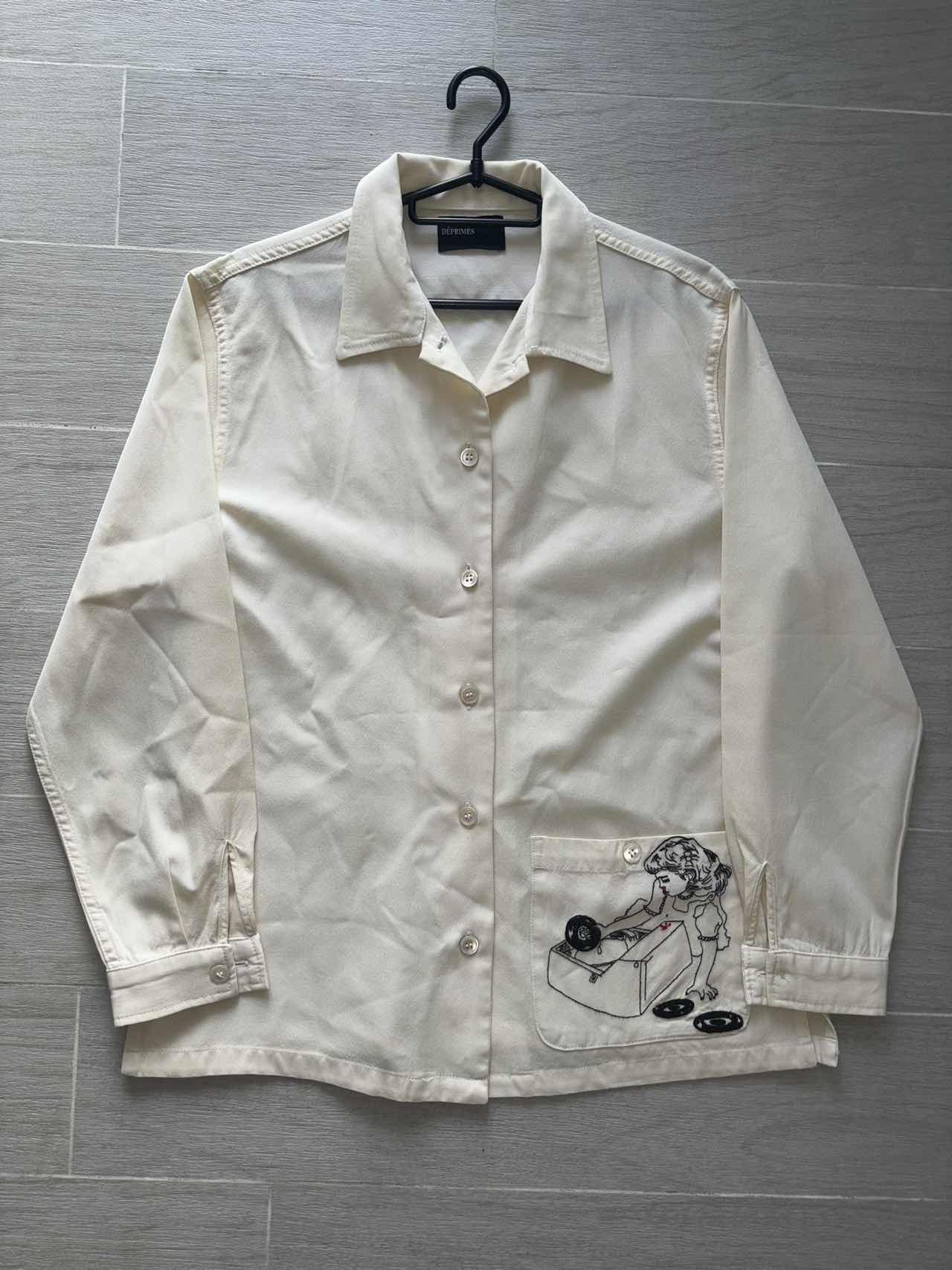 enfants riches deprimes 18ss white embroidery shirt