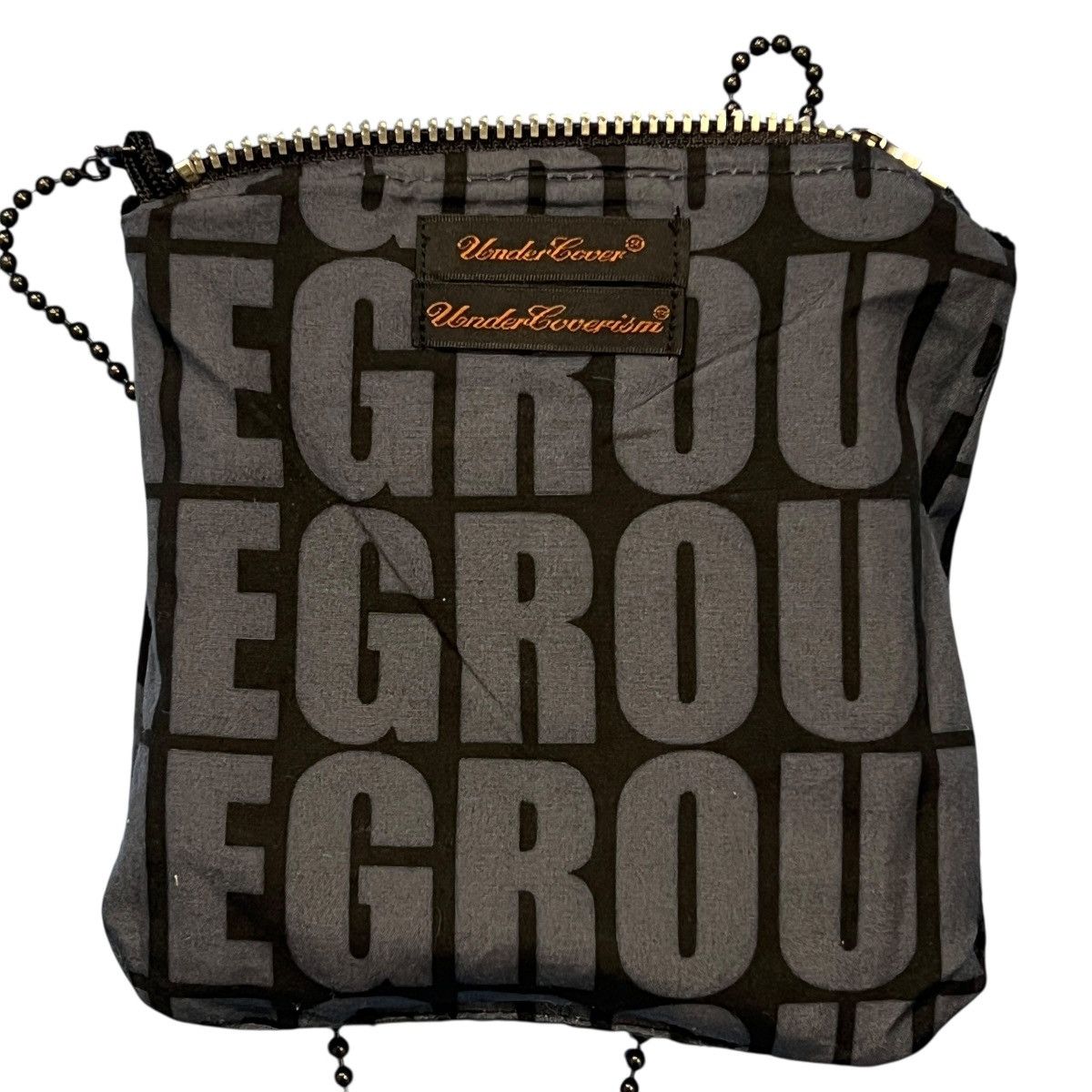 Undercover UNDERCOVER 2010AW Cross Stitch Velours Shoulder Pouch Size ONE SIZE - 4 Thumbnail