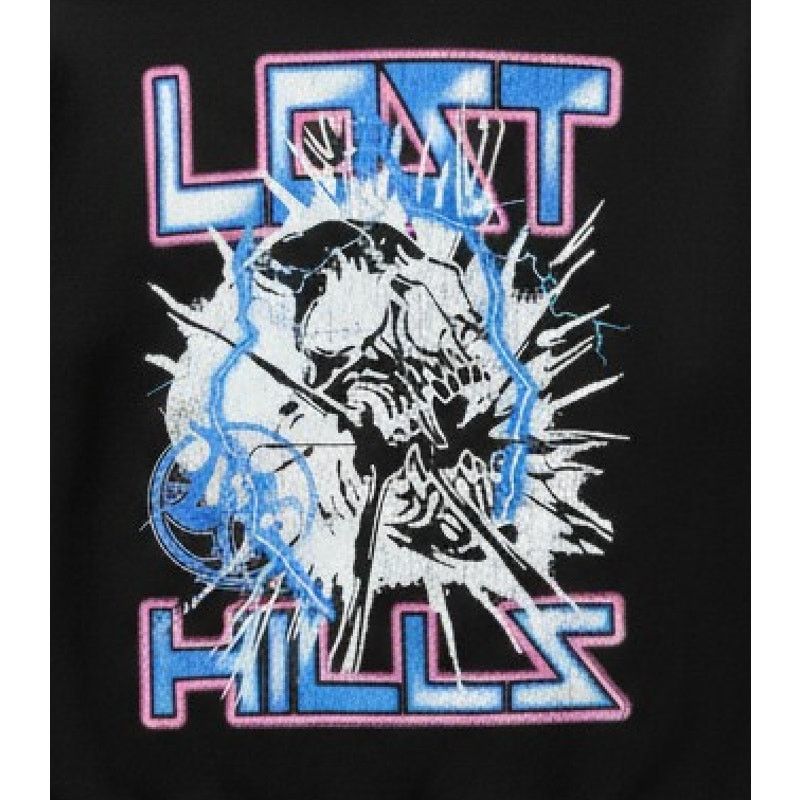 Lost hills Lost Hills Electric Skull Black Heavyweight Hoodie [Size XL] Size US XL / EU 56 / 4 - 3 Thumbnail