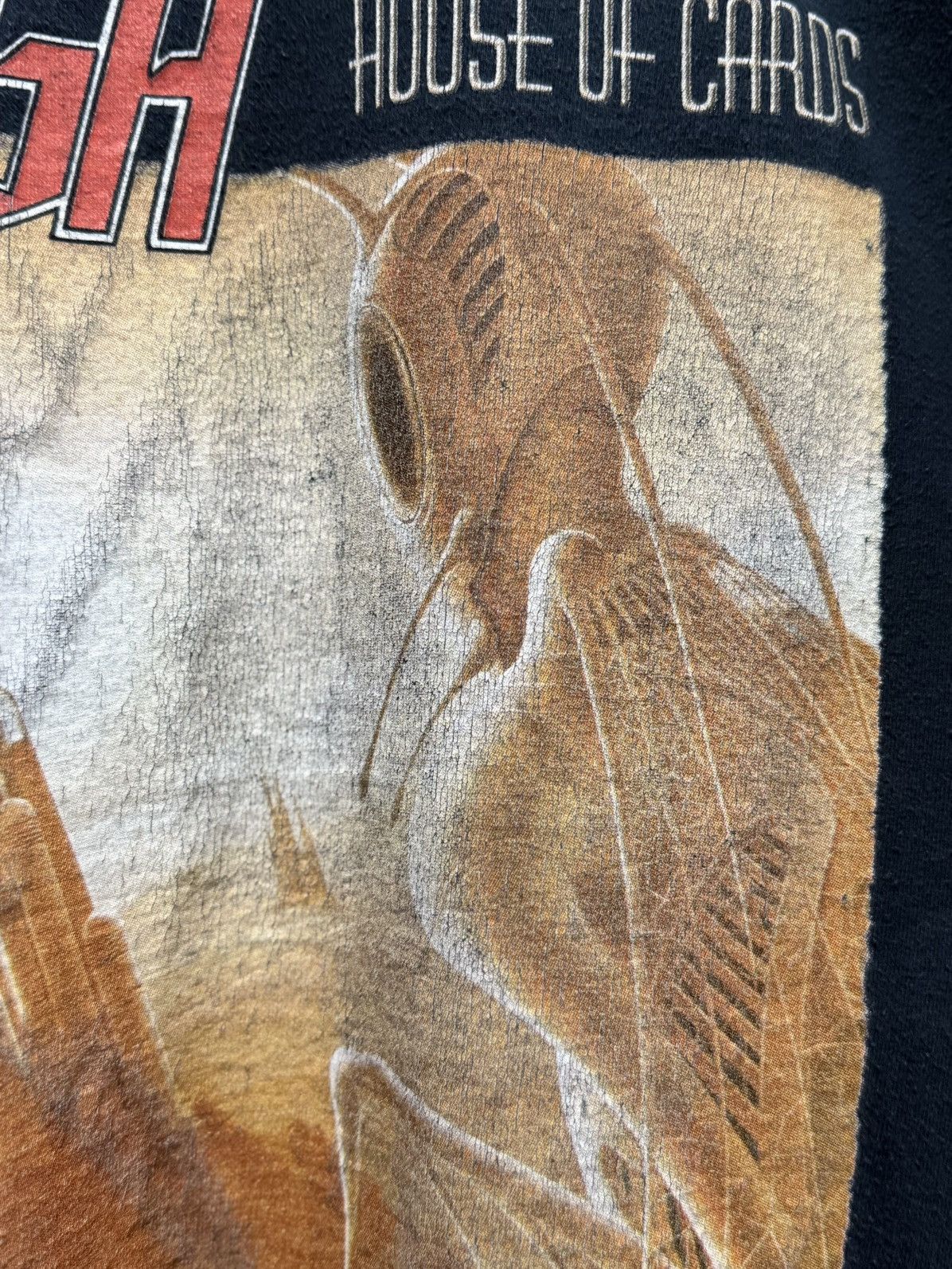 Band Tees × Vintage Vintage House Of Cards Saga Canadian Progressive Rock Faded Size US XL / EU 56 / 4 - 4 Thumbnail