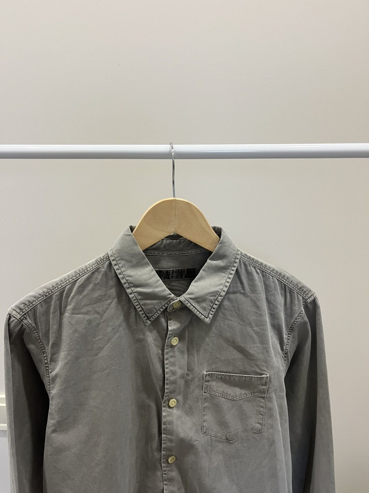 Allsaints Allsaints longsleeve shirt linen S gray Size US S / EU 44-46 / 1 - 2 Thumbnail