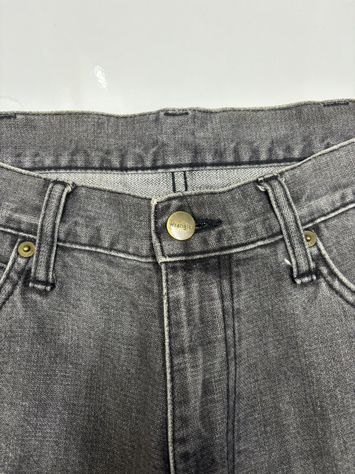 Kapital VINTAGE BAGGY JEANS WRANGLER FADED BLACK LOOSE JEAN Size US 32 / EU 48 - 9 Thumbnail