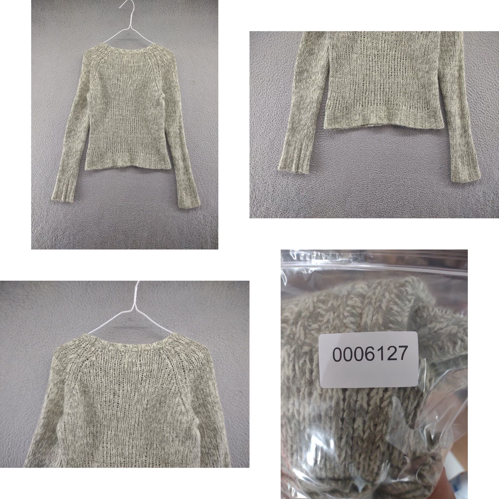 American Eagle Outfitters VINTAGE American Eagle Outfitters Green Rabbit Wool Hair Blend Knit Sweater Shirt Women L Crew Neck Sheer Pullover Size L / US 10 / IT 46 - 8 Thumbnail