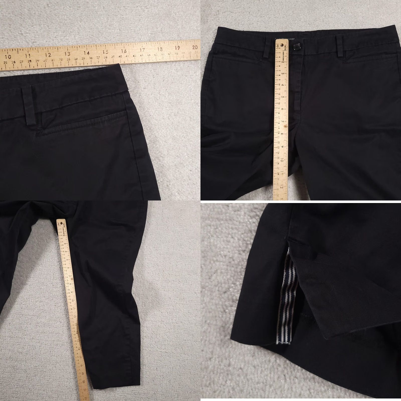 Talbots Talbots Pants Womens 6 Blue Perfect Skimmer Cropped Stretch Cotton Blend Casual Size 28" / US 6 / IT 42 - 8 Thumbnail
