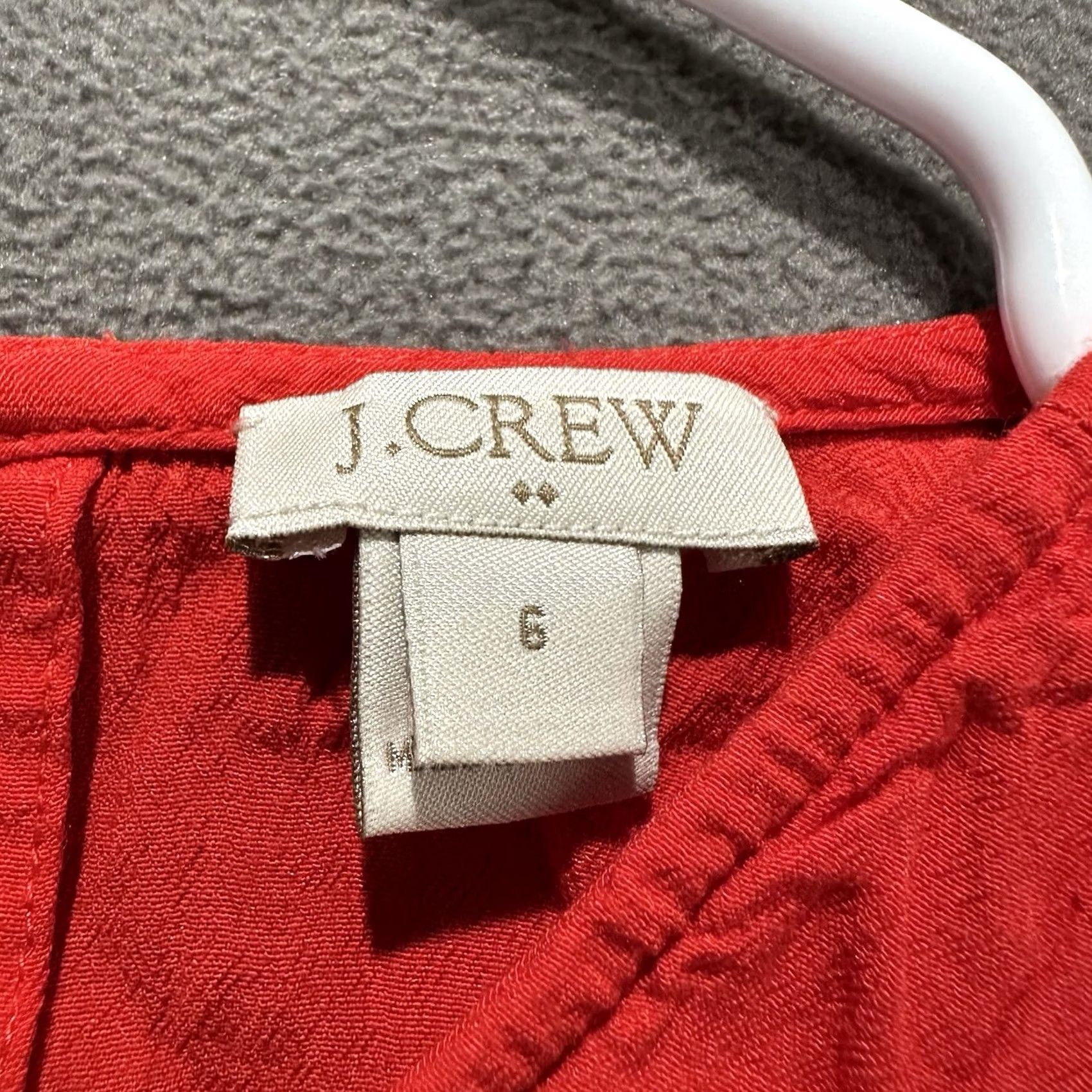J.Crew J.CREW Tank Womens Size 6 Red Racer 100% Viscose Sleeveless EUC Size M / US 6-8 / IT 42-44 - 4 Thumbnail