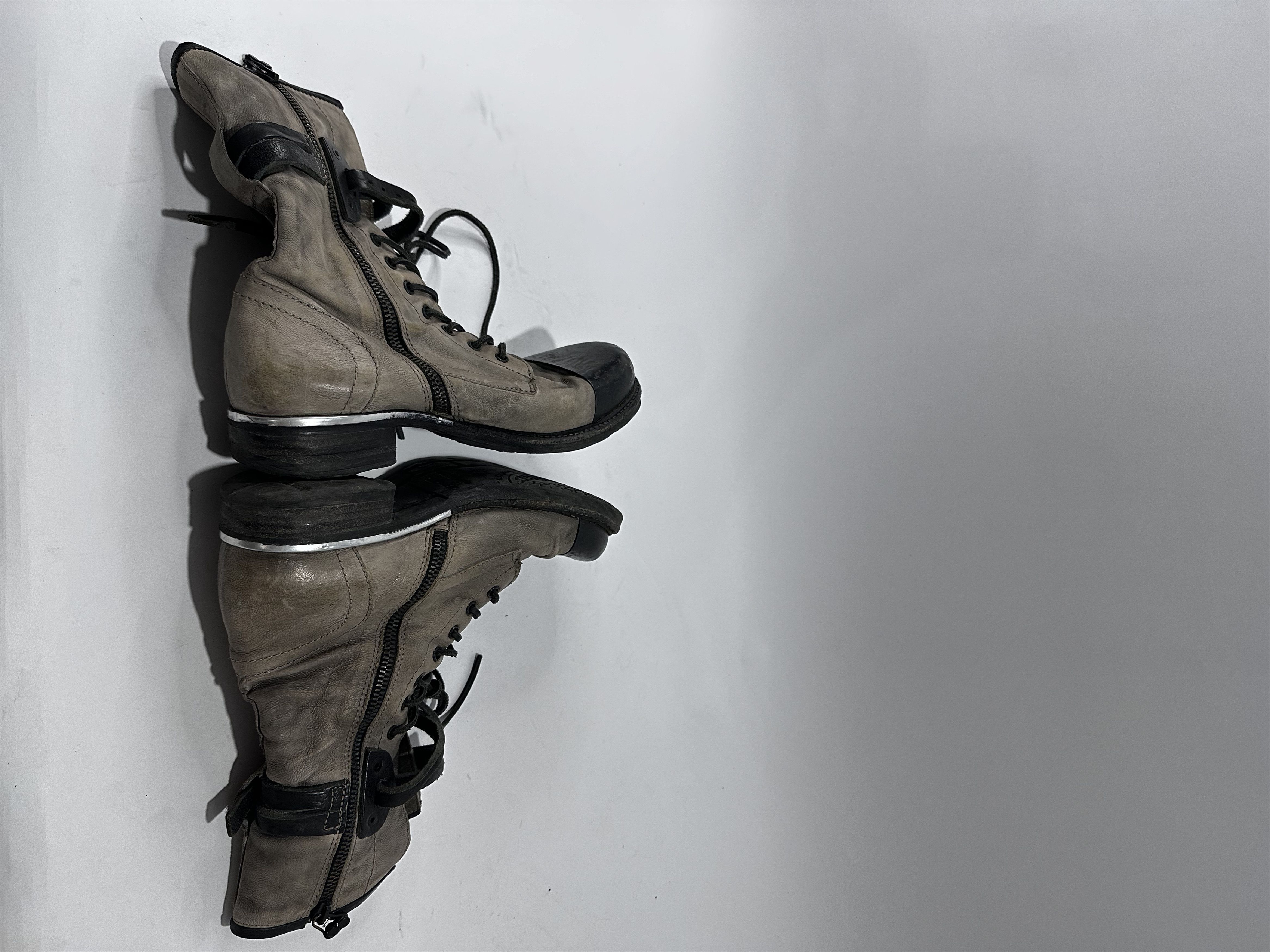 A.S.98 A.S.98 Leather Zipped Metal Toe Cap Boots. Size US 6 / EU 39 - 4 Thumbnail