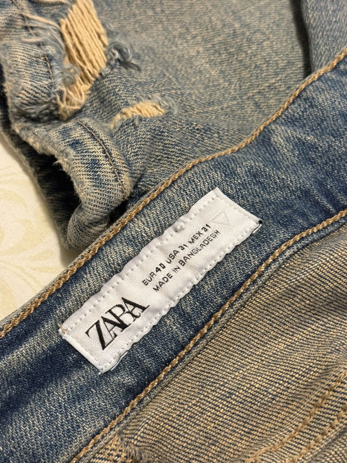 Zara Zara Slim ripped Jeans Size US 31 - 4 Thumbnail