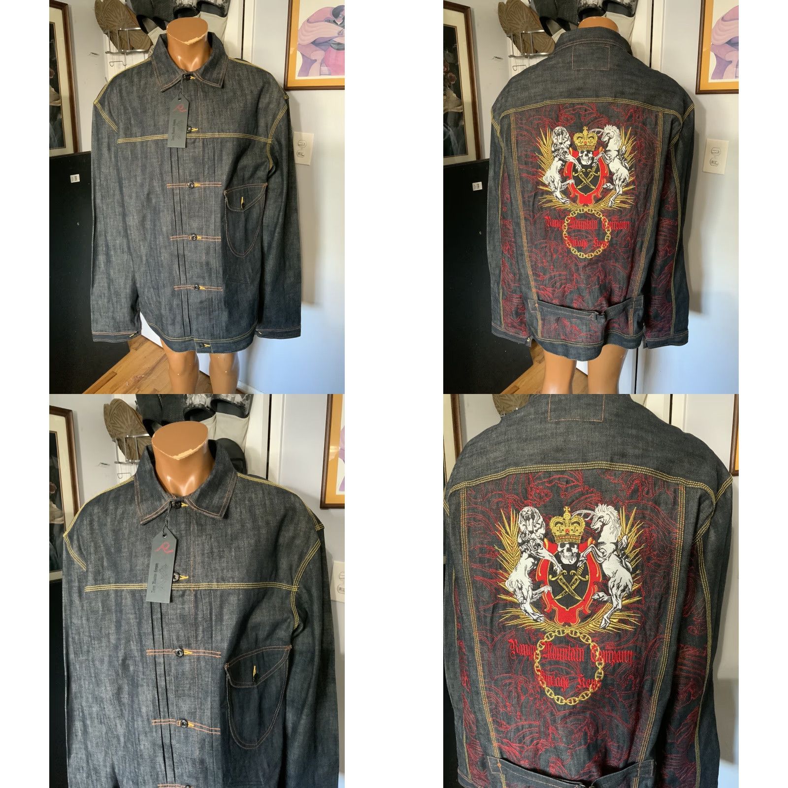 Denime VTG RANGY MOUNTAIN RED DENIM JACKET Y2K TOYOKYO CHORE BARN 5XL User: VTG RANGY MOUNTAIN RED DENIM JACKET Y2K TOYOKO CHORE BARN 5XL Size US 39 - 8 Thumbnail