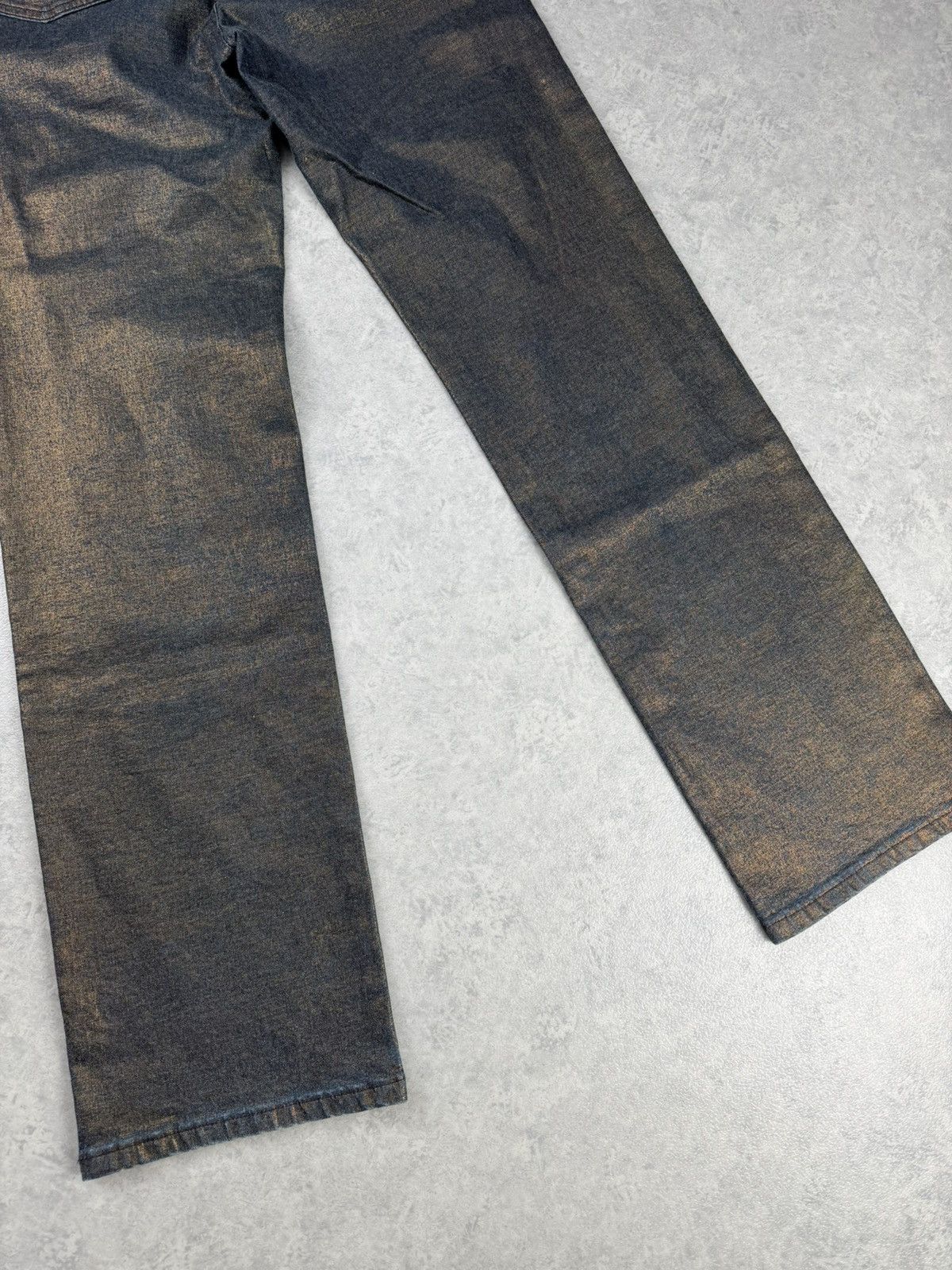 Iceberg Iceberg Icejeans Metallic Coated Denim Jeans Made in Italy Size 28" / US 6 / IT 42 - 8 Thumbnail