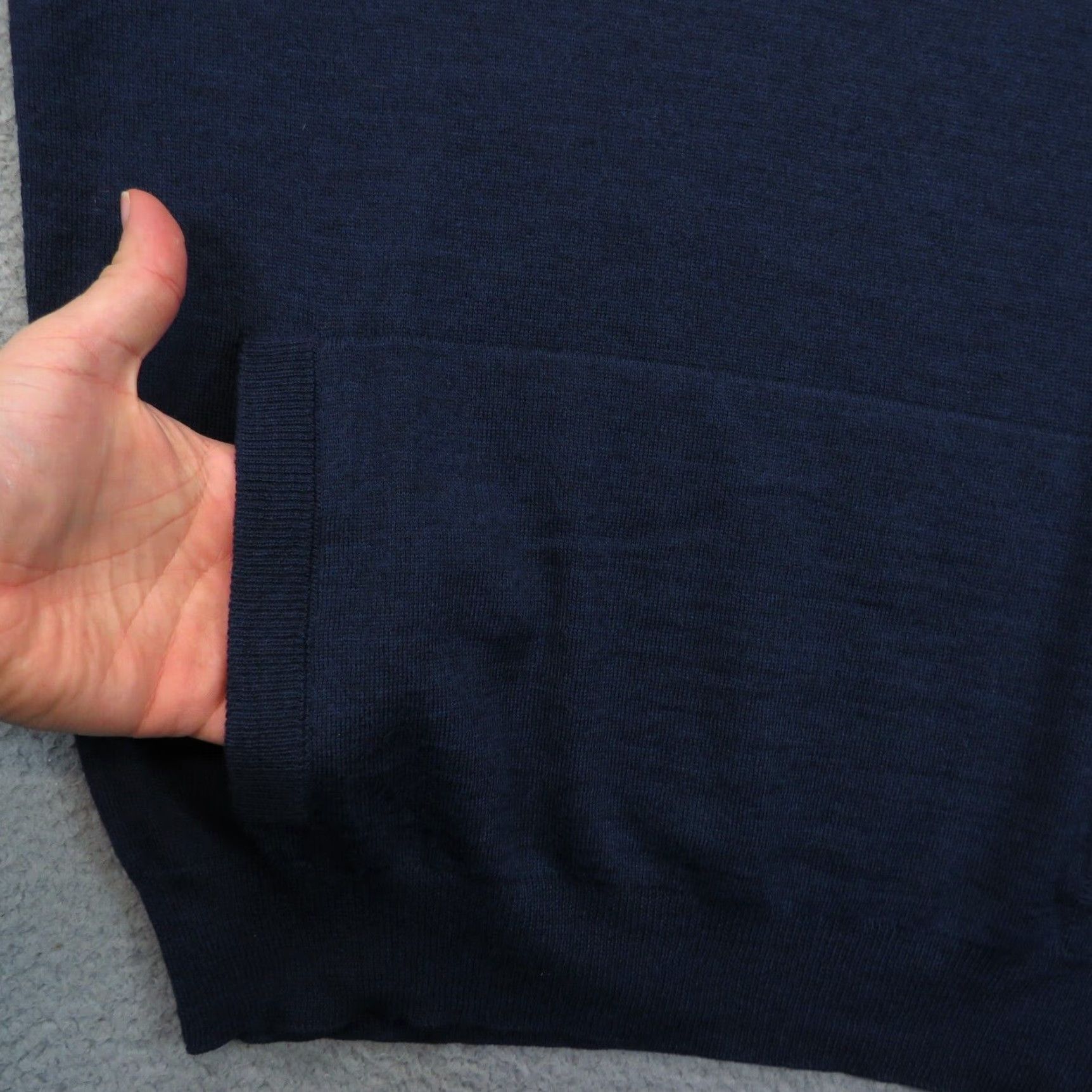 Vintage Dirk Bikkembergs Hoodie Men Medium Wool Navy Blue Hooded Sweater Sweatshirt Logo Size US M / EU 48-50 / 2 - 2 Thumbnail