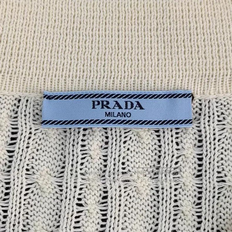 Prada Prada Beige vertical striped hemp medium and long cardigan Size XS / US 0-2 / IT 36-38 - 5 Thumbnail