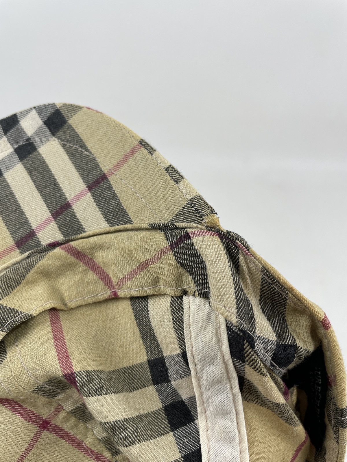Burberry RARE Nova Check Beige LONDON Bassebal Cap Adjustable Hat M Size ONE SIZE - 20 Thumbnail