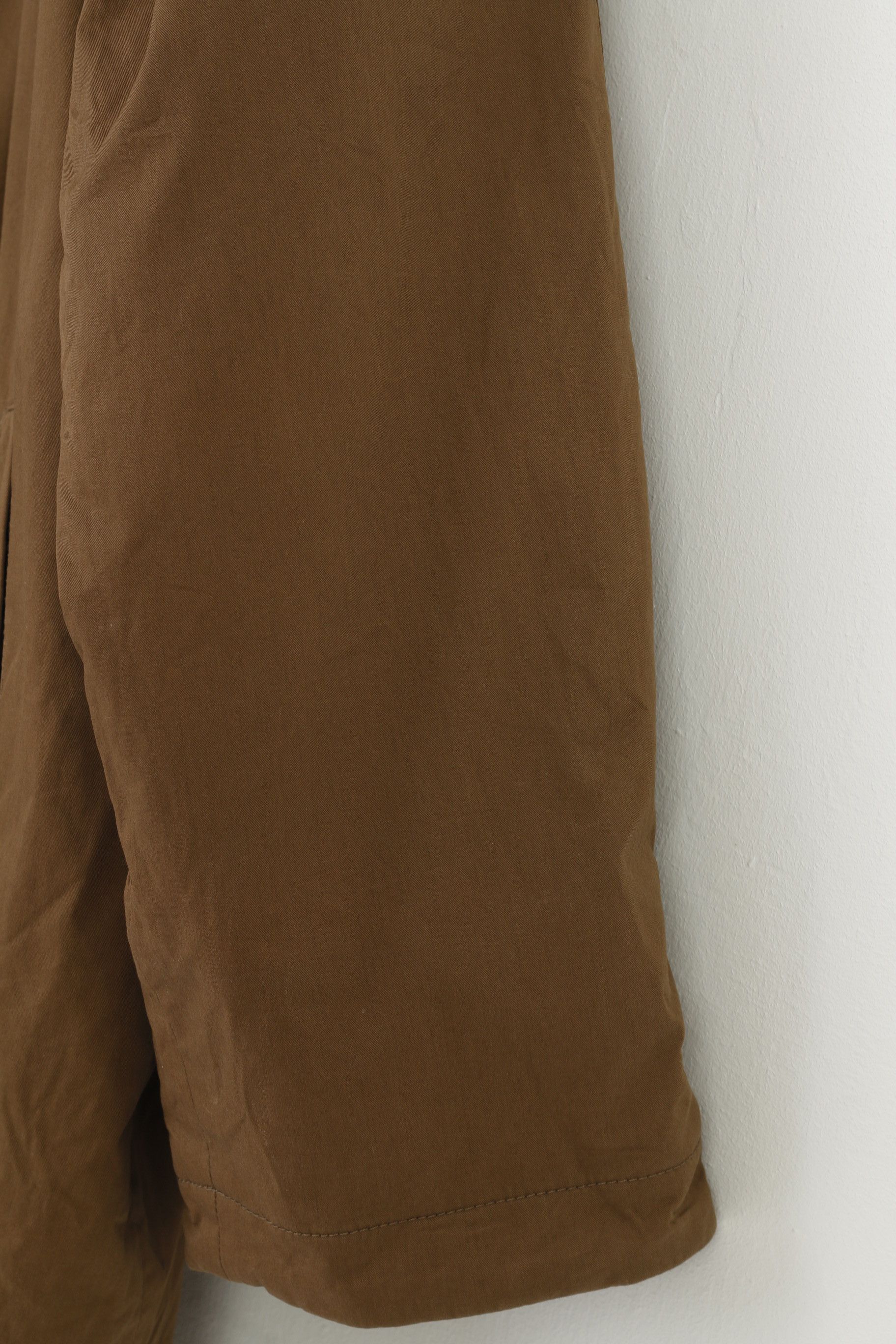 Vintage Casual Sports Woman 38 Jacket Brown Full Zipper 0197 Size XS / US 0-2 / IT 36-38 - 3 Thumbnail