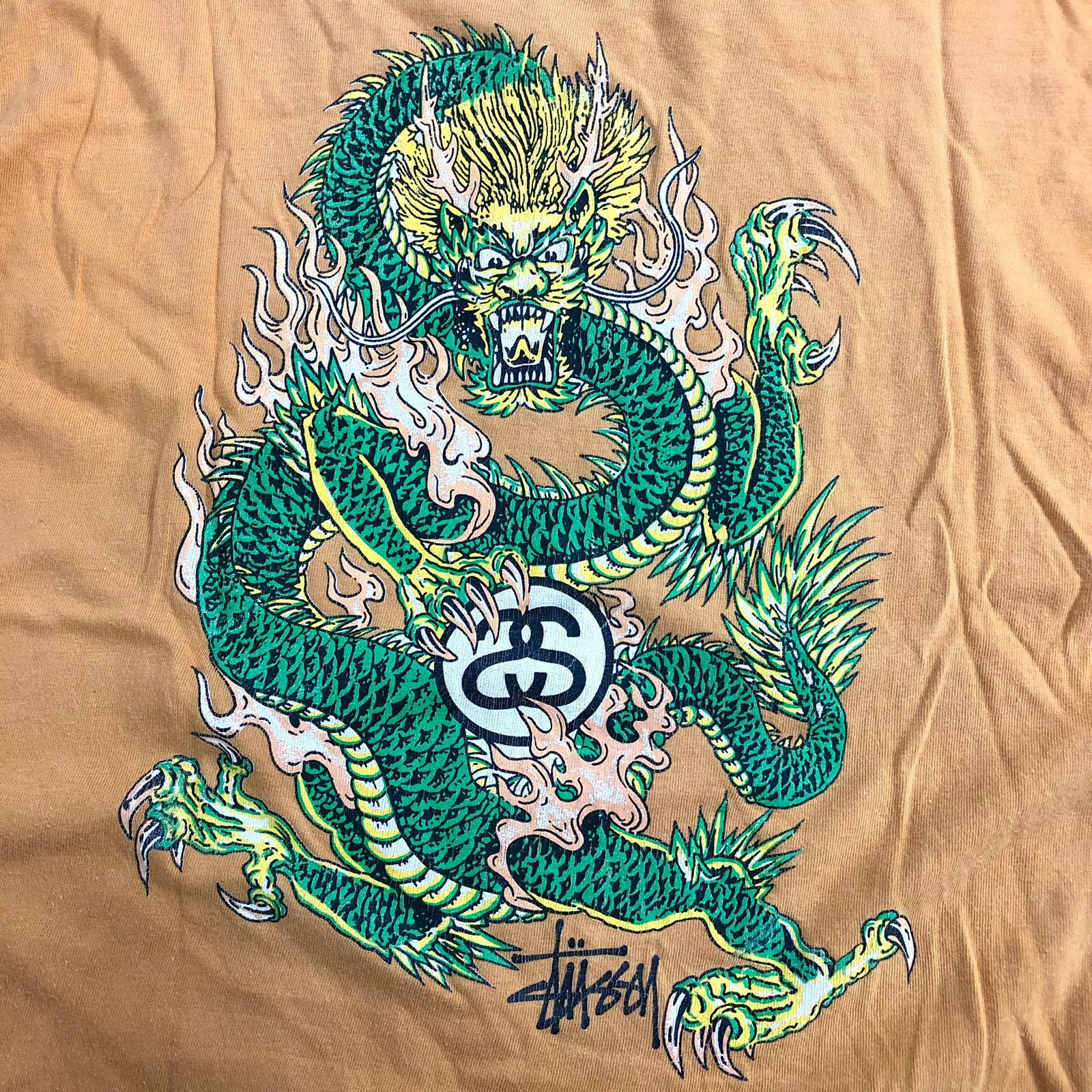 Stussy × Vintage Vtg Stussy Dragon Tshirt Size US M / EU 48-50 / 2 - 2 Thumbnail