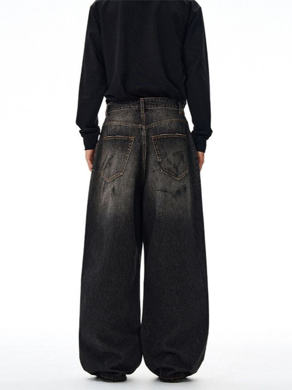 Japanese Brand American high street trendy distressed straight-leg jeans Size US 32 / EU 48 - 4 Thumbnail