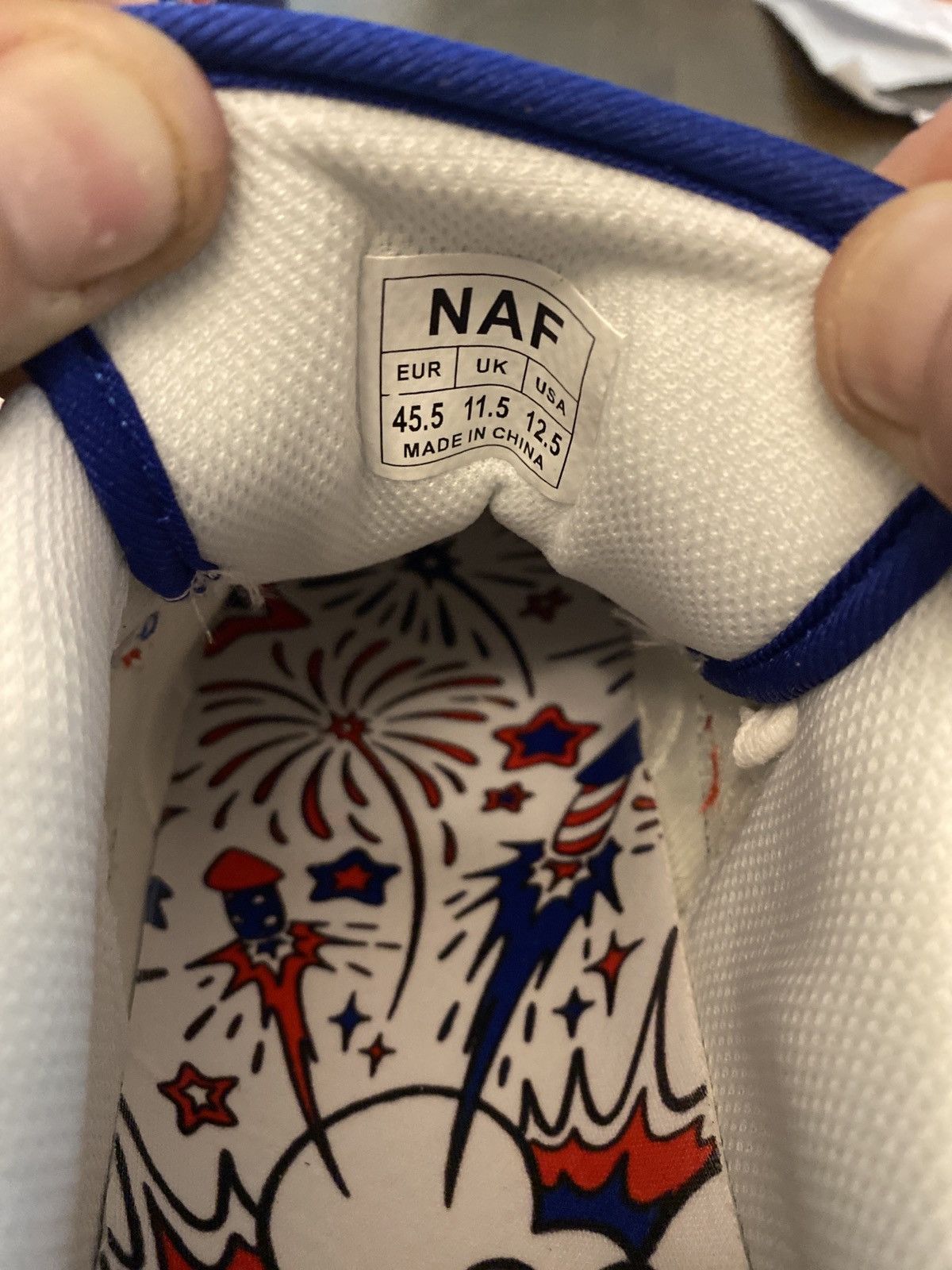 Designer Custom Designer NAF 4th of July edition Size US 12.5 / EU 45-46 - 6 Thumbnail