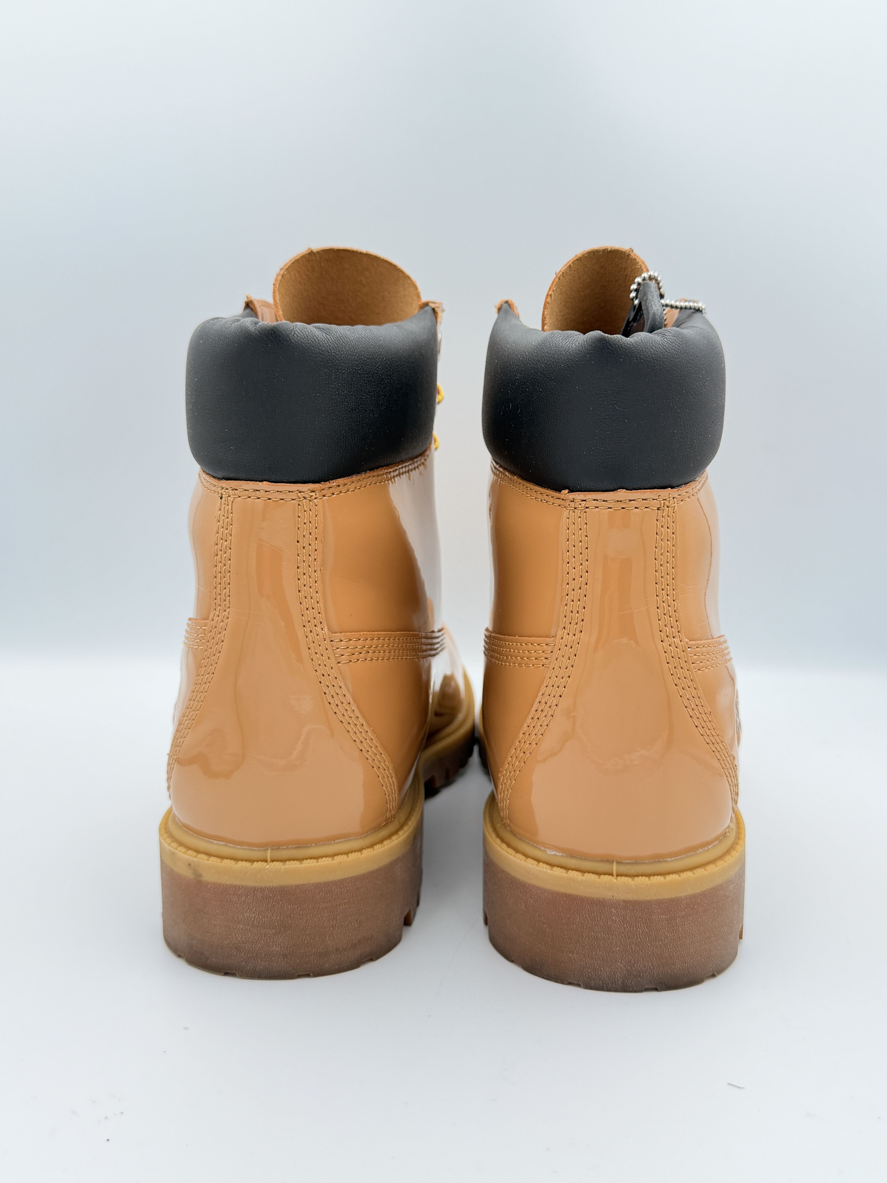 Timberland Veneda Carter Timberland 6" Boot Patent Leather Wheat Brown Size US 8.5 / EU 41-42 - 3 Thumbnail