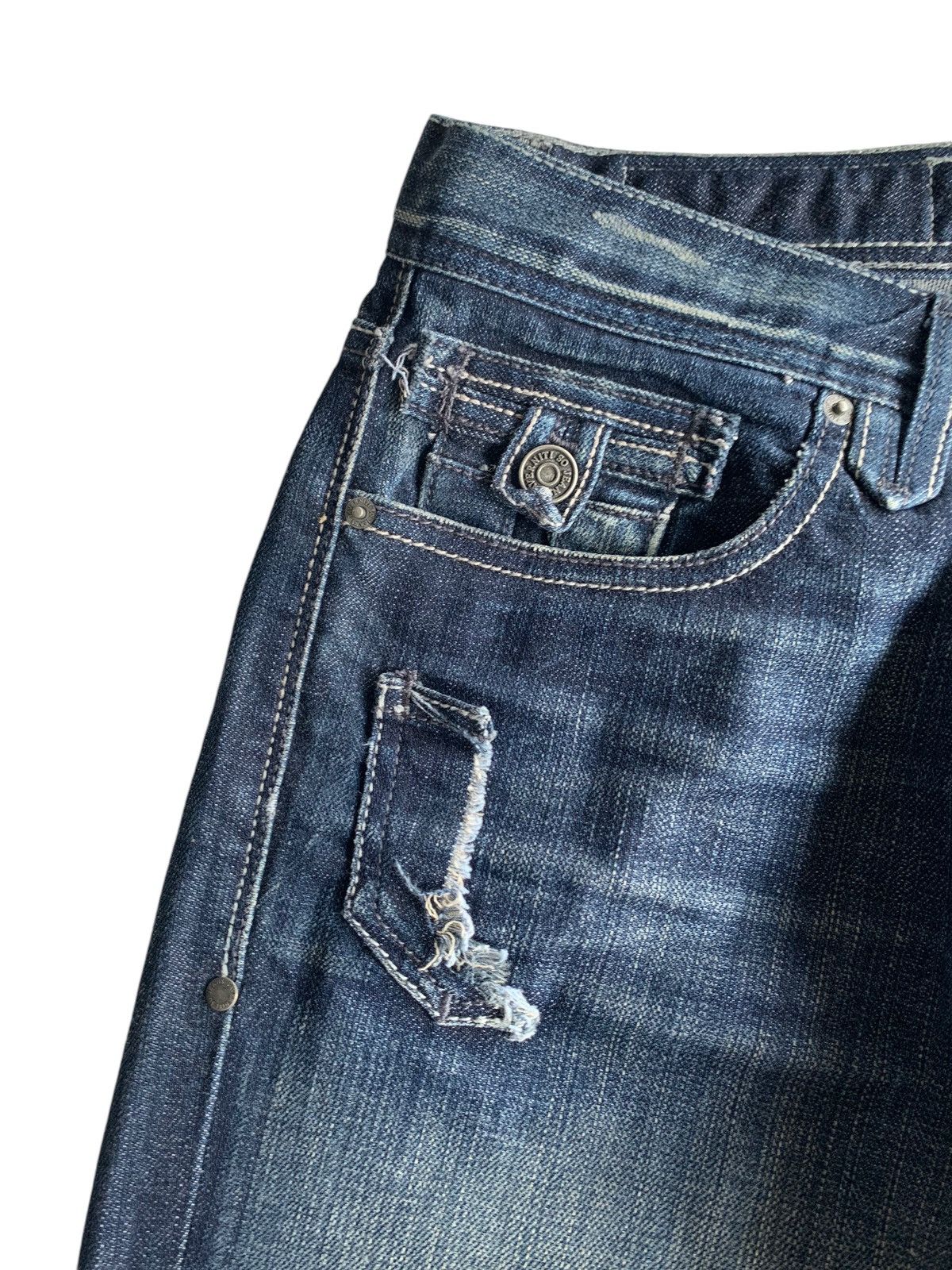 If Six Was Nine × Japanese Brand × Jean FLARE JEANS Taverniti so Jeans Punk Style Denim☠️🎌 Size US 33 - 16 Thumbnail