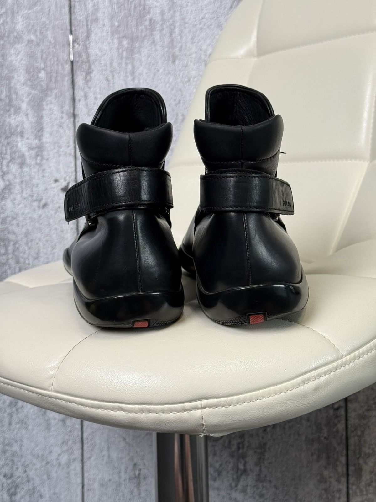 Prada Prada Sport Leather Ankle Boots Strap Men’s Chelsea Shoes Size US 11 / EU 44 - 17 Thumbnail