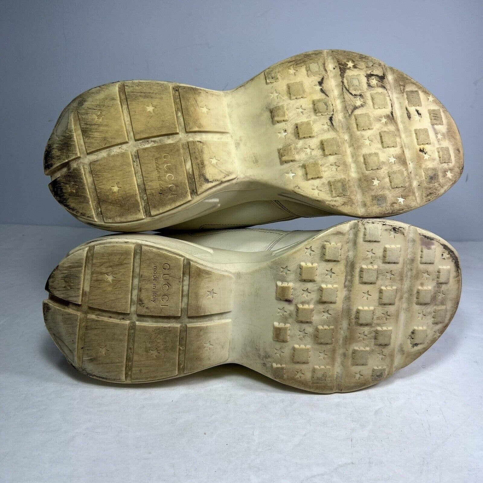 Gucci Gucci Rhyton Leather Sneaker Vintage Logo 500878 DRW00 9522 Size US 10 / EU 43 - 5 Thumbnail