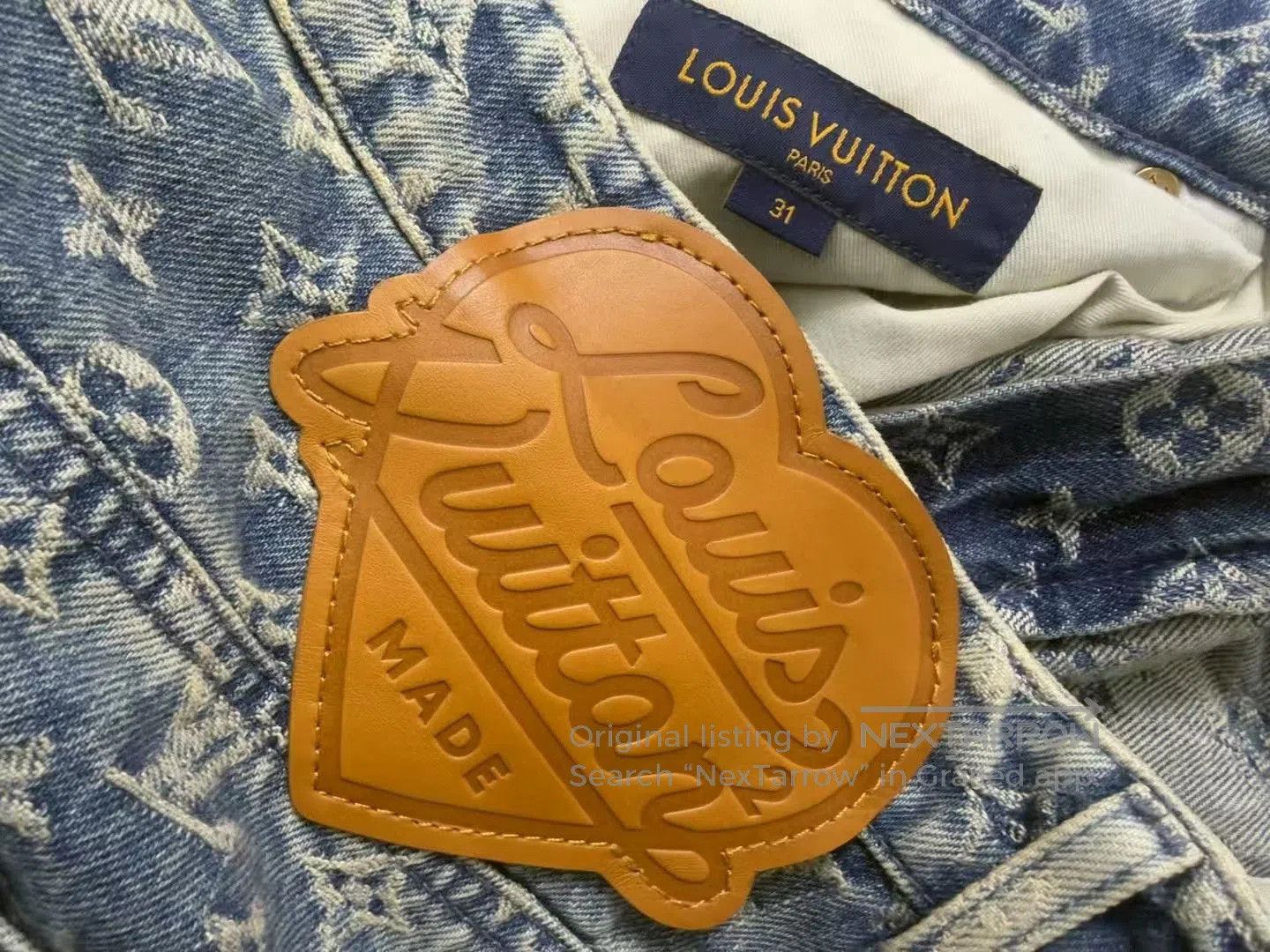 Louis Vuitton Louis Vuitton Nigo Monogram Patchwork Jeans. Size US 31 - 7 Thumbnail