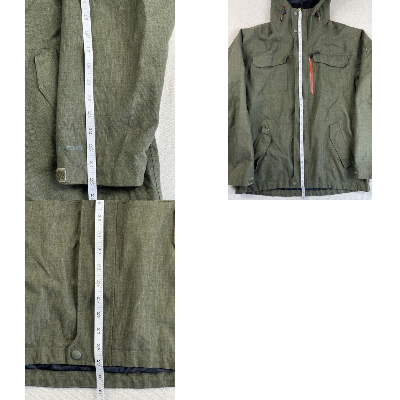 Eastern Mountain Sports EMSC Mens System 3 Jacket Hooded Parka Ski Green S Nylon Breathable Water Resistant Winter 90s? Size US S / EU 44-46 / 1 - 8 Thumbnail