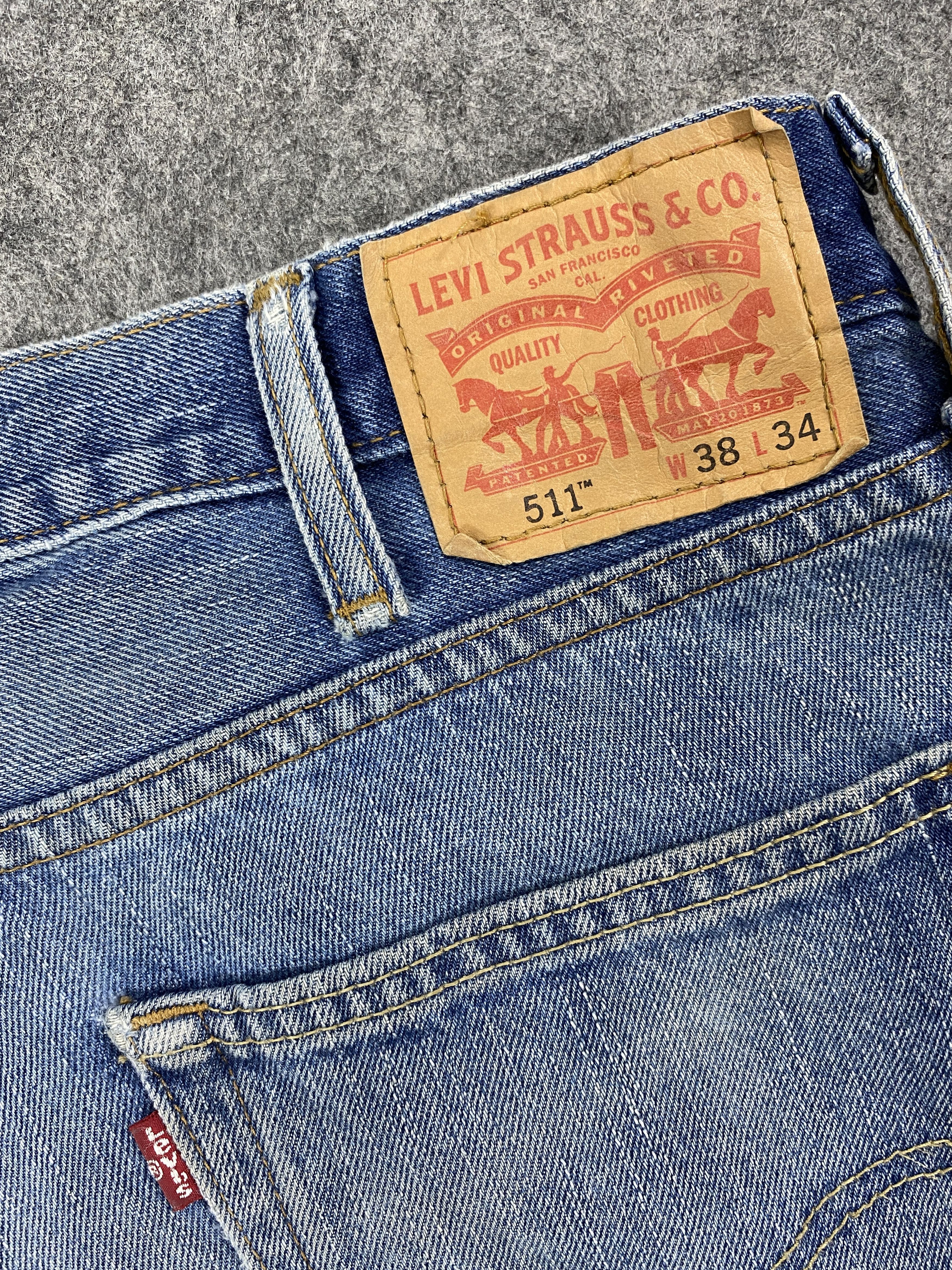 Levi's Vintage Levi's 511 Faded Blue Jeans 38x35 Denim -JN1976 Size US 38 / EU 54 - 9 Thumbnail