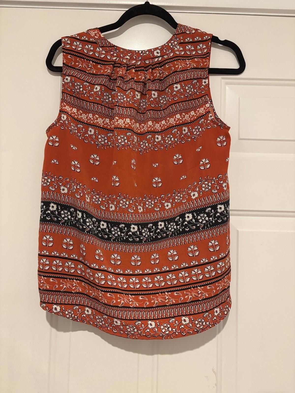 Designer Womens orange Cupcake/Cashmere sz XS to S summer shirt #503 Size XS / US 0-2 / IT 36-38 - 2 Thumbnail