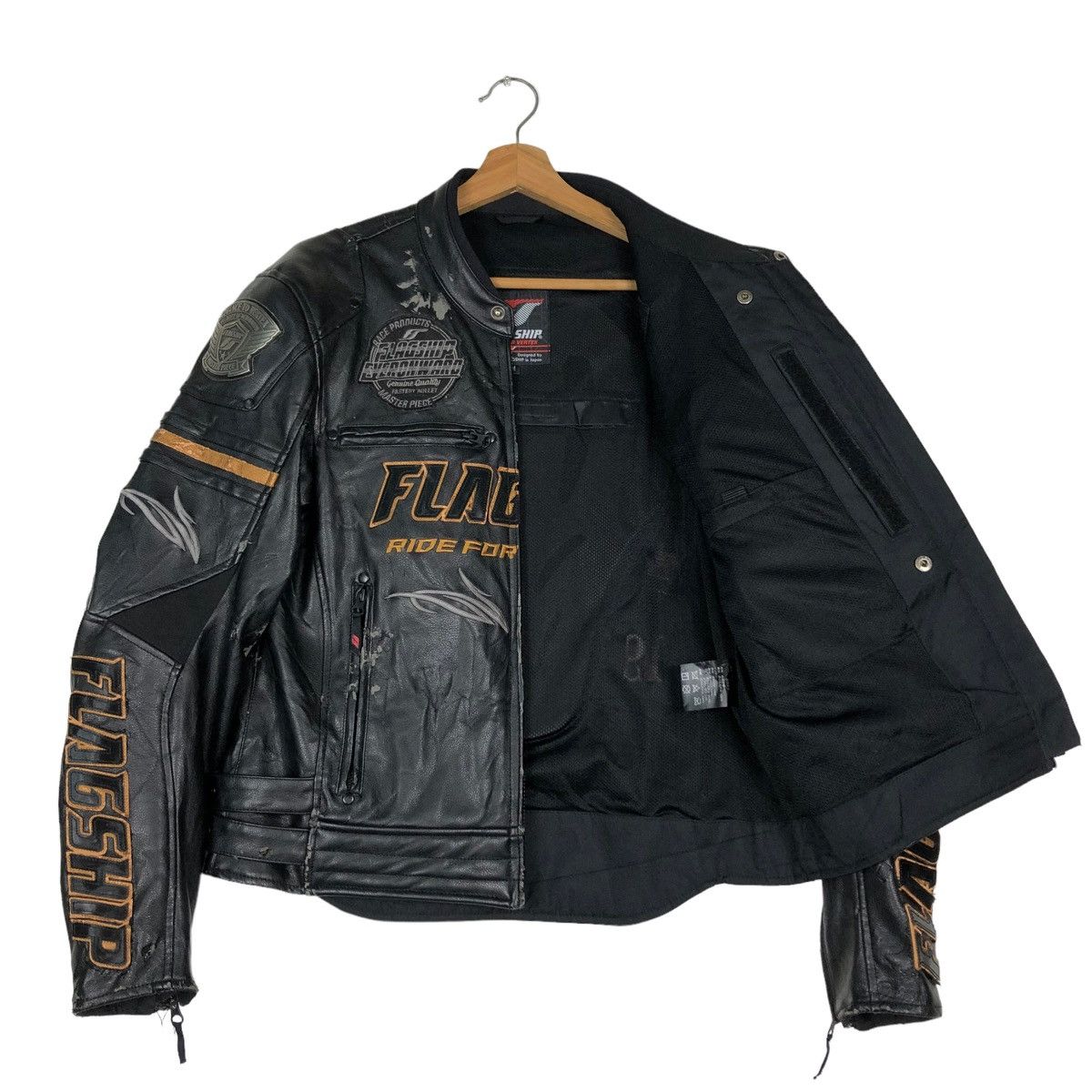 Japanese Brand 🔥Vintage Racing Biker Jacket Flagship Japan Made Big Logo Size US M / EU 48-50 / 2 - 11 Thumbnail