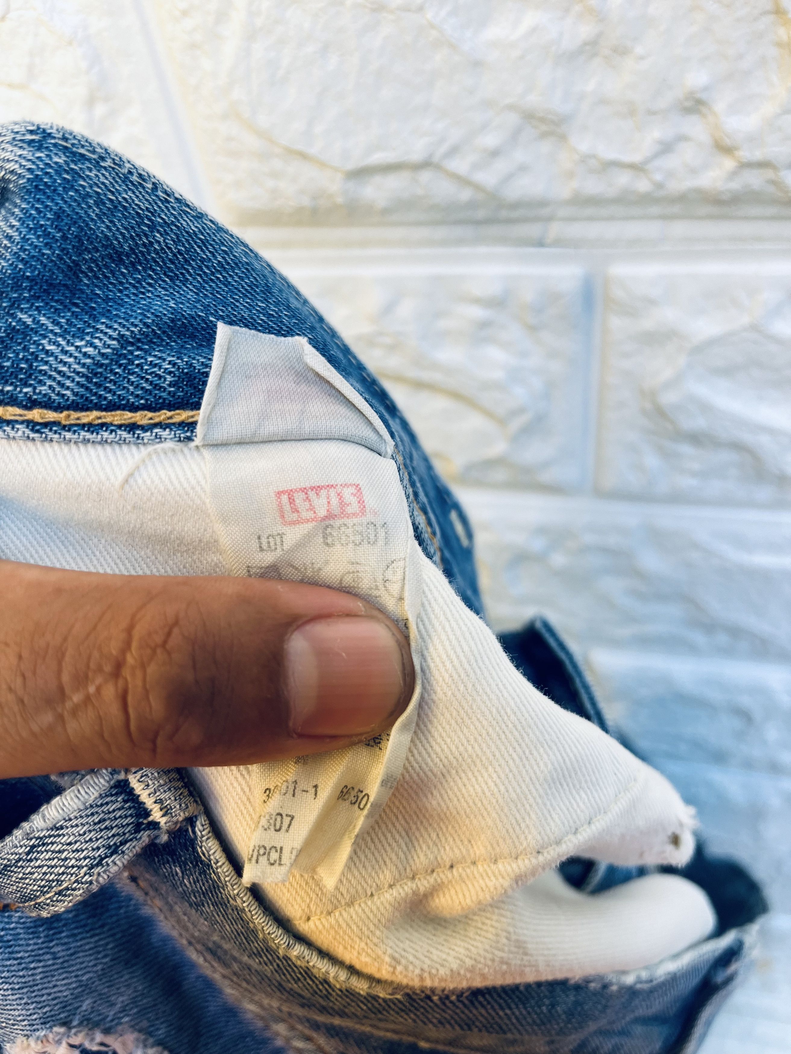 Levi's Vintage Clothing × Vintage Vintage Levis Big E Selvage Designed Fashion Style Size US 33 - 21 Thumbnail