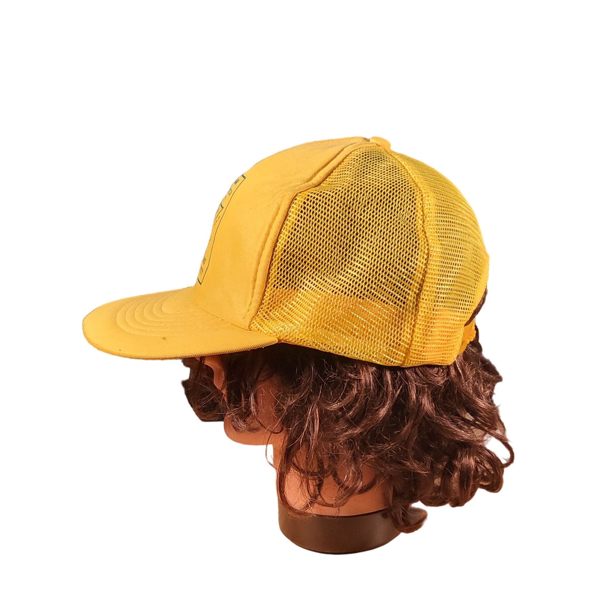Vintage Vintage Goodyear Safety Watch Trucker Snapback Hat Yellow Bi Size ONE SIZE - 2 Thumbnail