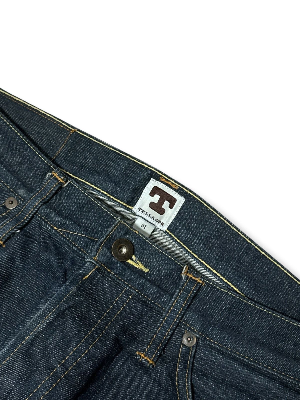 Tellason Tellason Japan Selvage Elgin White Oak Cone Denim Pants Size US 31 - 9 Thumbnail