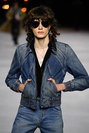 Celine × Hedi Slimane Celine SS20 Blue Denim Jacket | Grailed