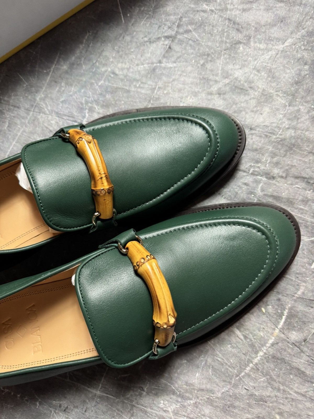 Casablanca Casablanca Leather Bamboo Loafers in Green Size US 10 / EU 43 - 2 Thumbnail