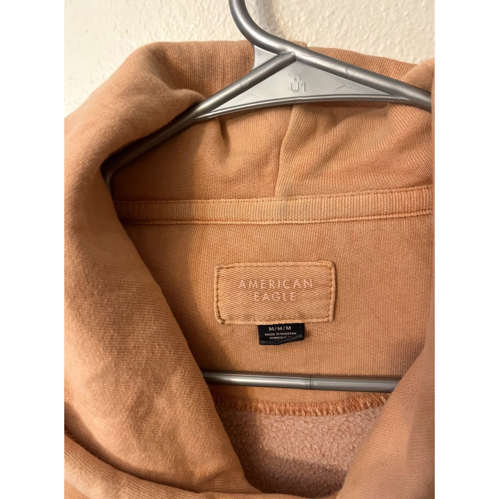 American Eagle Outfitters American Eagle Outfitters Hoodie Unisex Medium Orange Sweatshirt Pullover Hooded Pockets Crew Neck Size US M / EU 48-50 / 2 - 2 Thumbnail