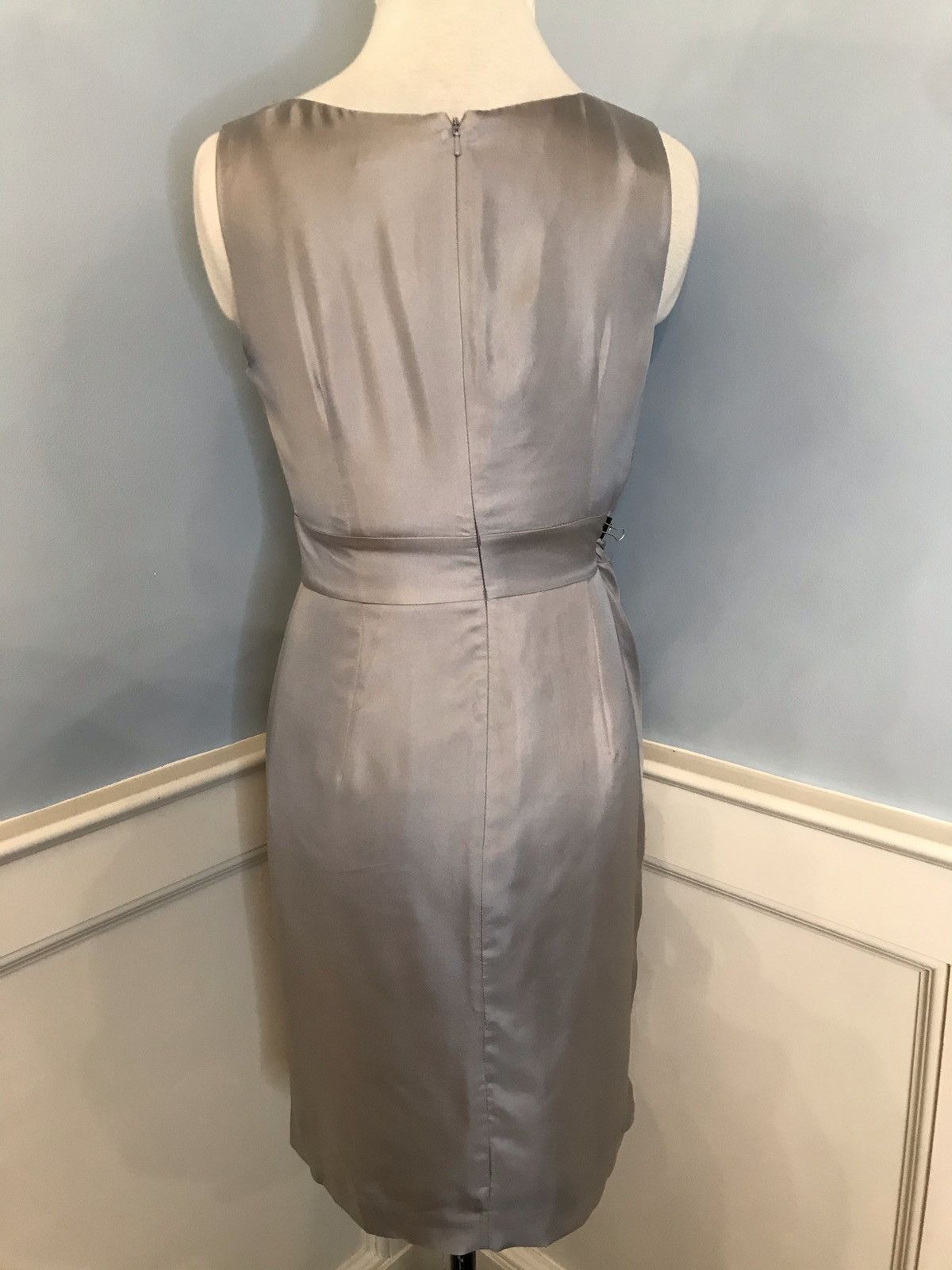 Banana Republic Silver Banana Republic Faux Wrap Dress sz 4 Size S / US 4 / IT 40 - 3 Thumbnail