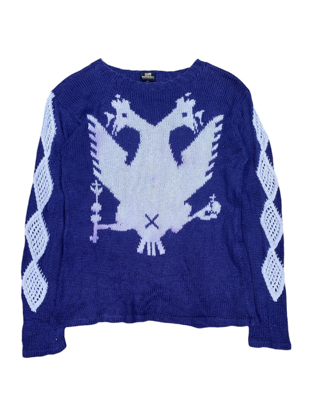 Hysteric Glamour × Japanese Brand 1990’s Ozone Community Knit Cable Sweater Size US M / EU 48-50 / 2 - 1 Thumbnail