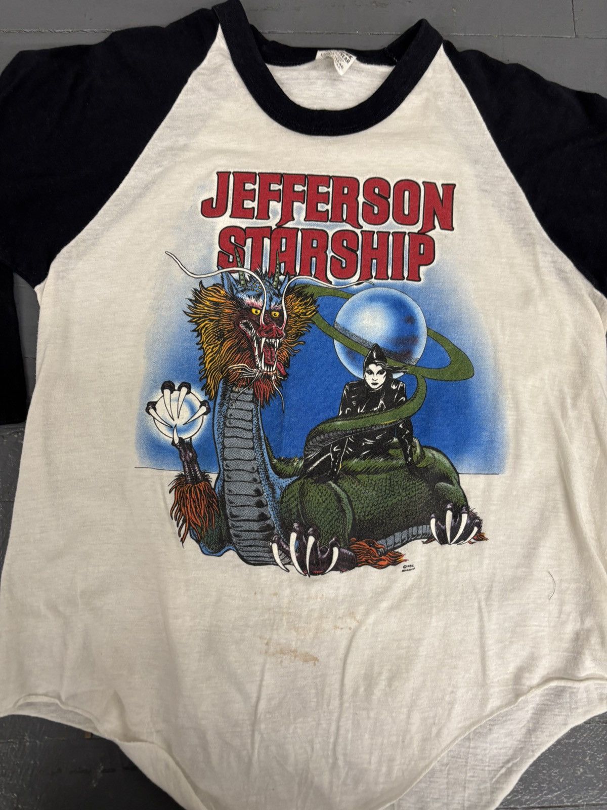 Band Tees × Vintage Vintage 1982 Jefferson Starship concert tee Size US L / EU 52-54 / 3 - 4 Thumbnail