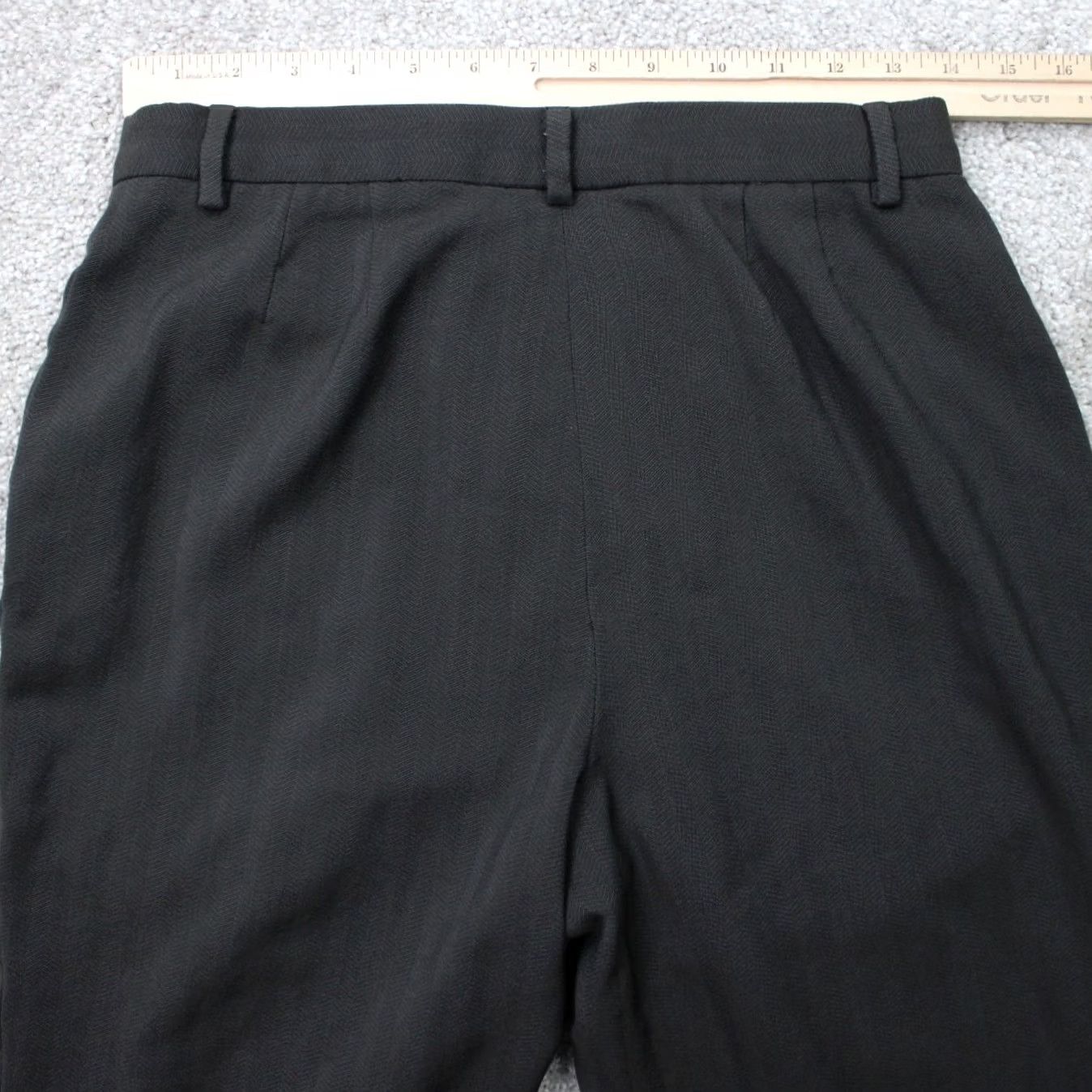 Zanella Zanella Pants Womens 10 Gray 100% Wool Made in Italy 30" Inseam Dress Pants Flat Front Regular Rise Hook Zip Pockets Tailored Wool Size 32" / US 10 / IT 46 - 7 Thumbnail