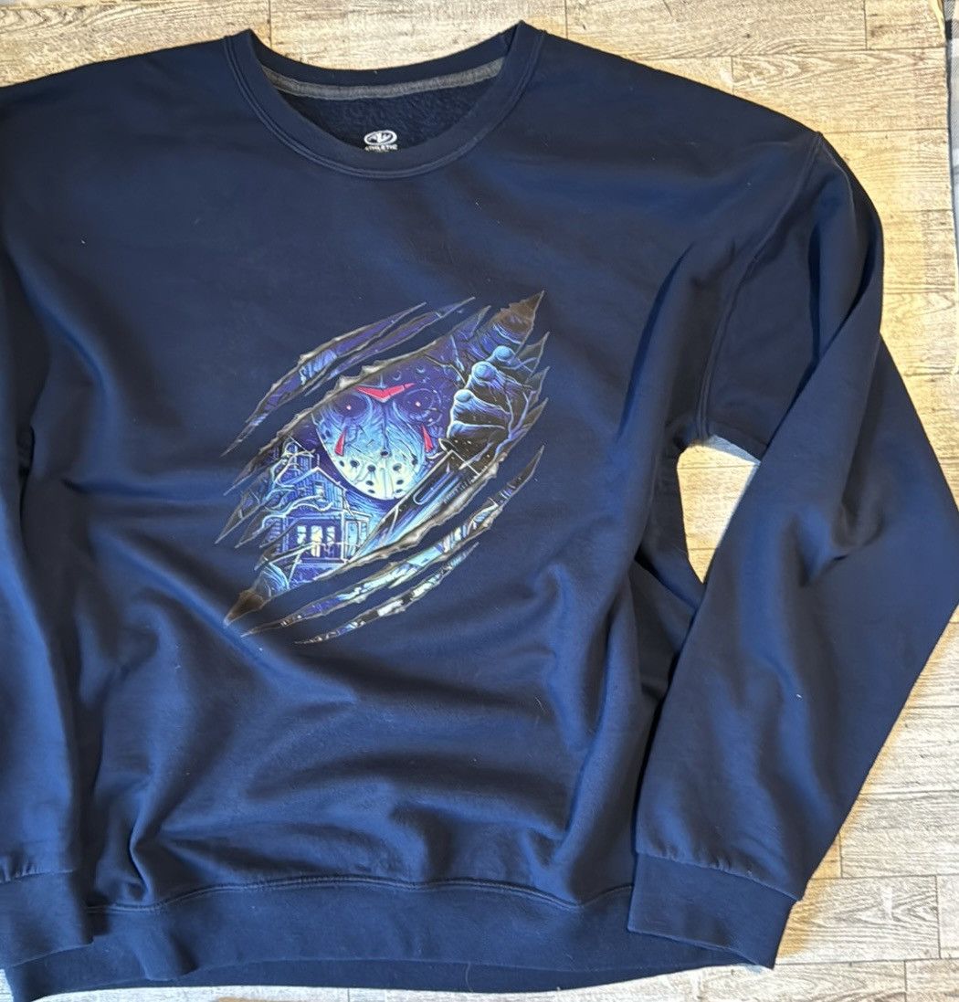 Vintage Jason, Halloween Slasher, Unisex, Retro Pullover Sweatshirt Size US L / EU 52-54 / 3 - 7 Thumbnail