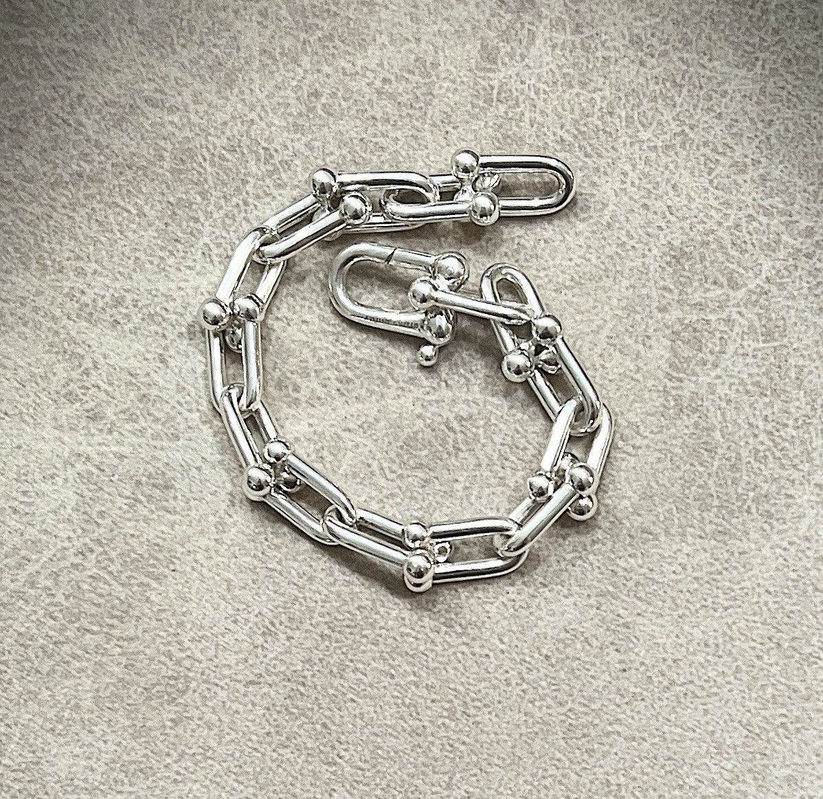 Tiffany & Co. Small Link Silver Bracelet Size ONE SIZE - 3 Thumbnail