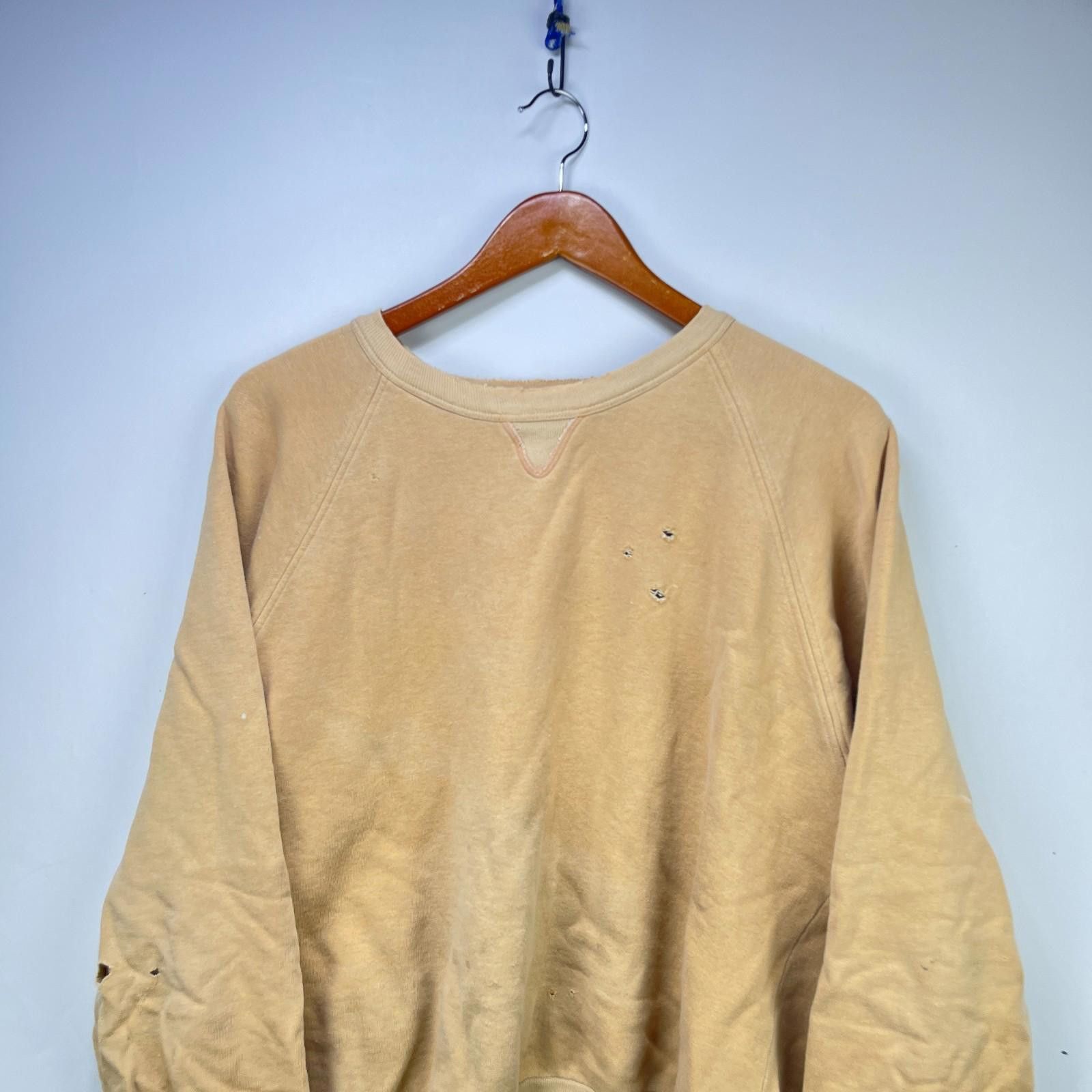 Vintage Vintage 80s Sun Faded Raglan Sweatshirt Medium Thrashed Size US M / EU 48-50 / 2 - 2 Thumbnail