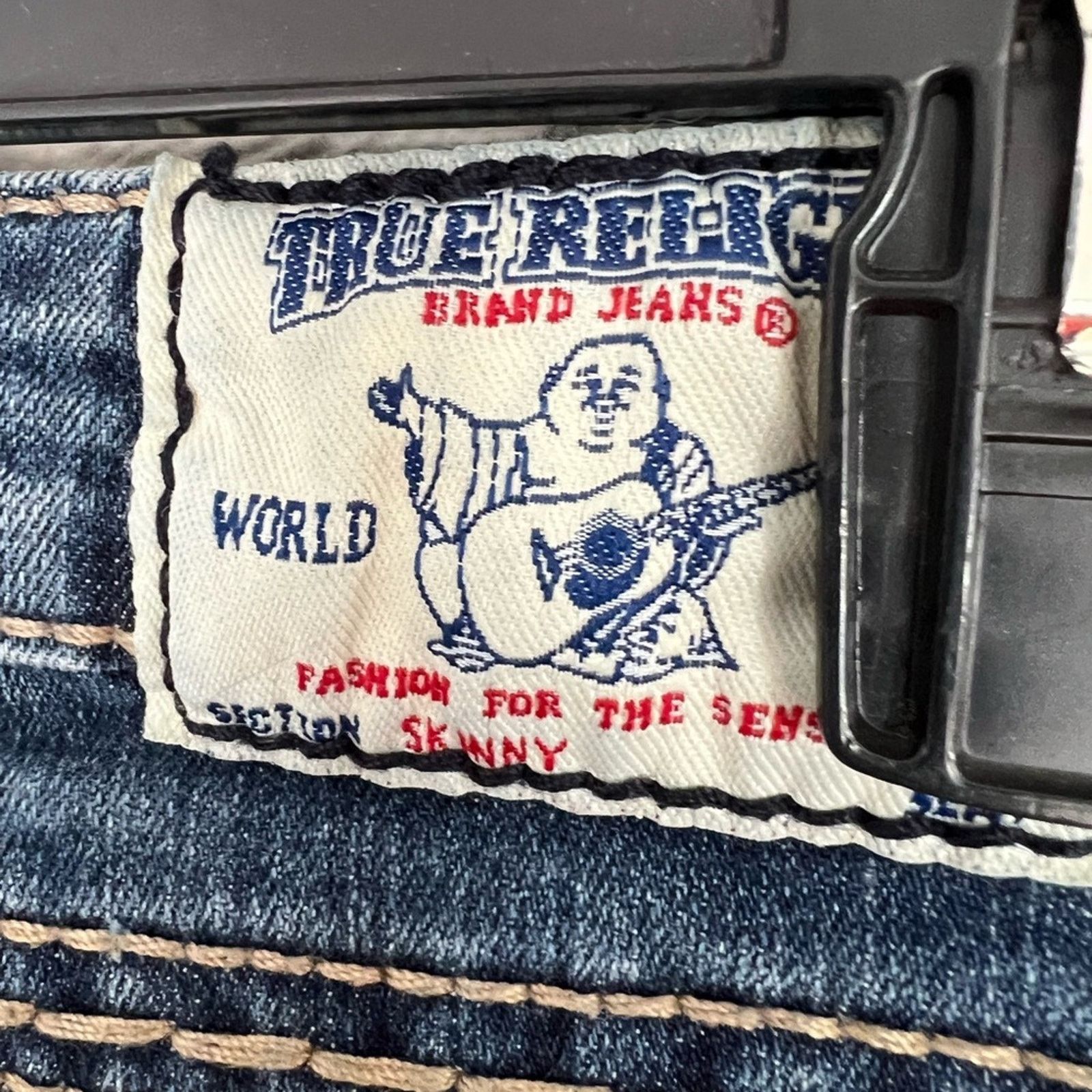 True Religion True Religion Dark Wash Skinny Jeans Womens 27 WAK599P54 Size 27" / US 4 / IT 40 - 6 Thumbnail