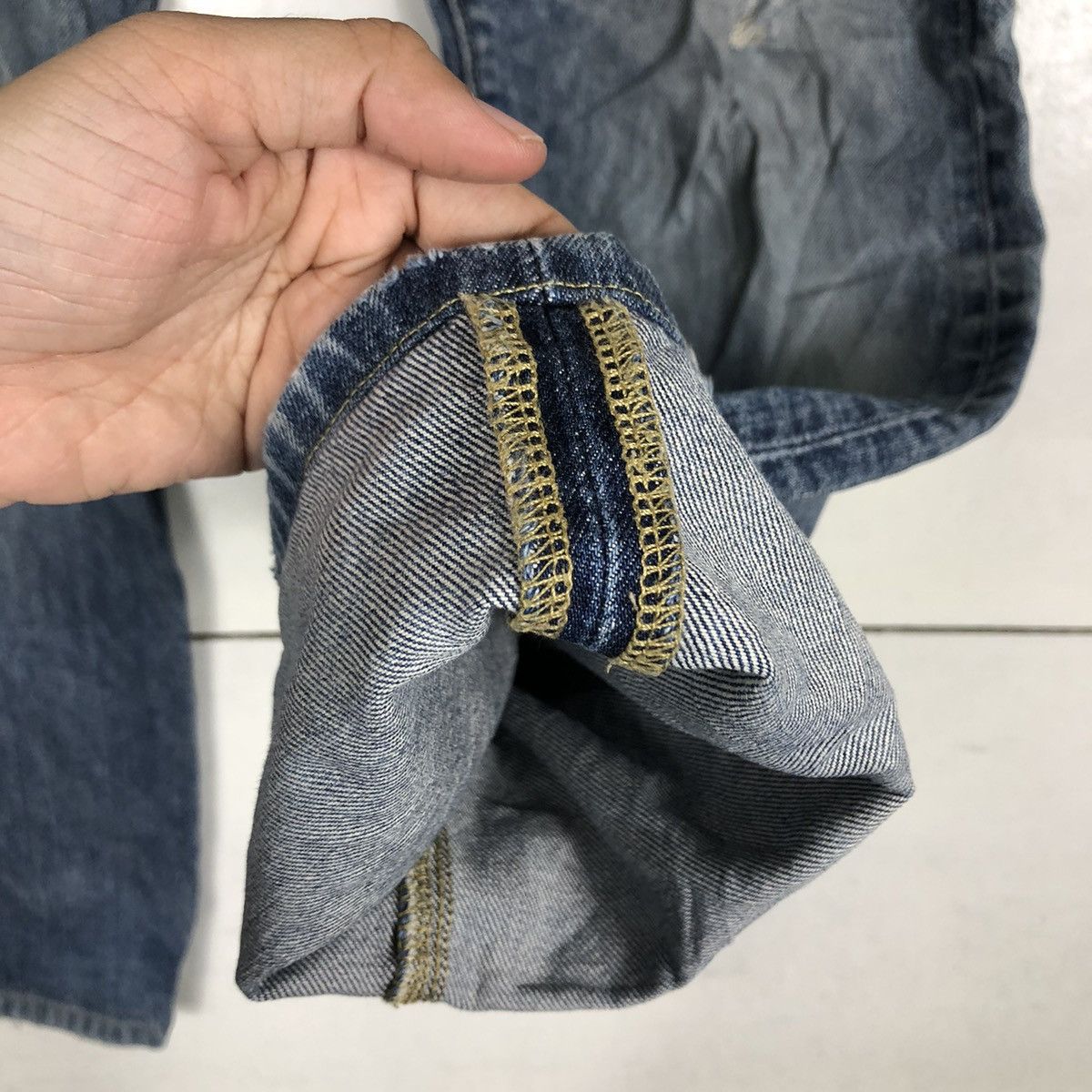 Japanese Brand 🔥RARE DISTRESSED DENIM UNIQLO JEANS JAPAN ISSEY MIYAKE Size US 29 - 12 Thumbnail