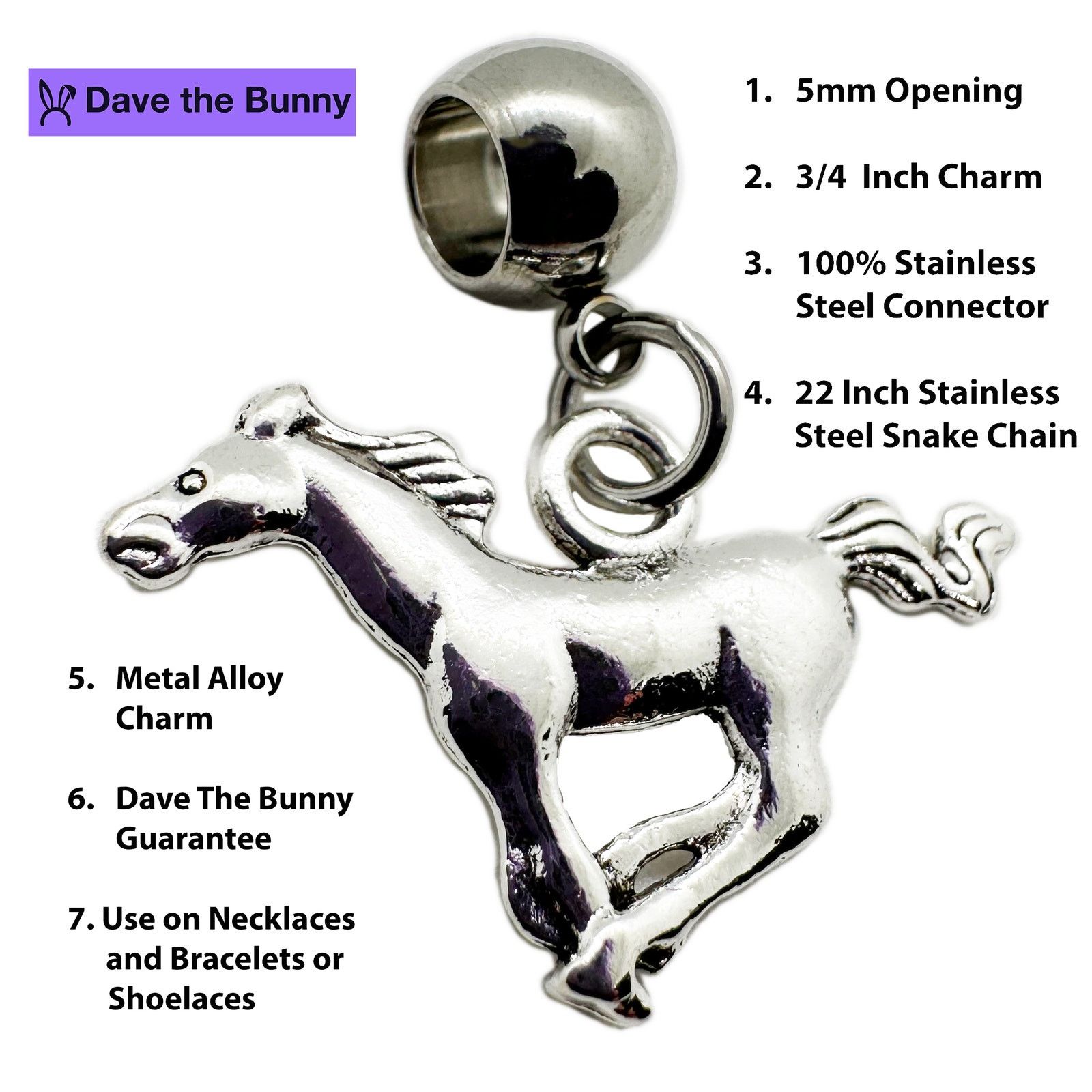 & Other Stories Horse Galloping Running Charm Size ONE SIZE - 2 Thumbnail
